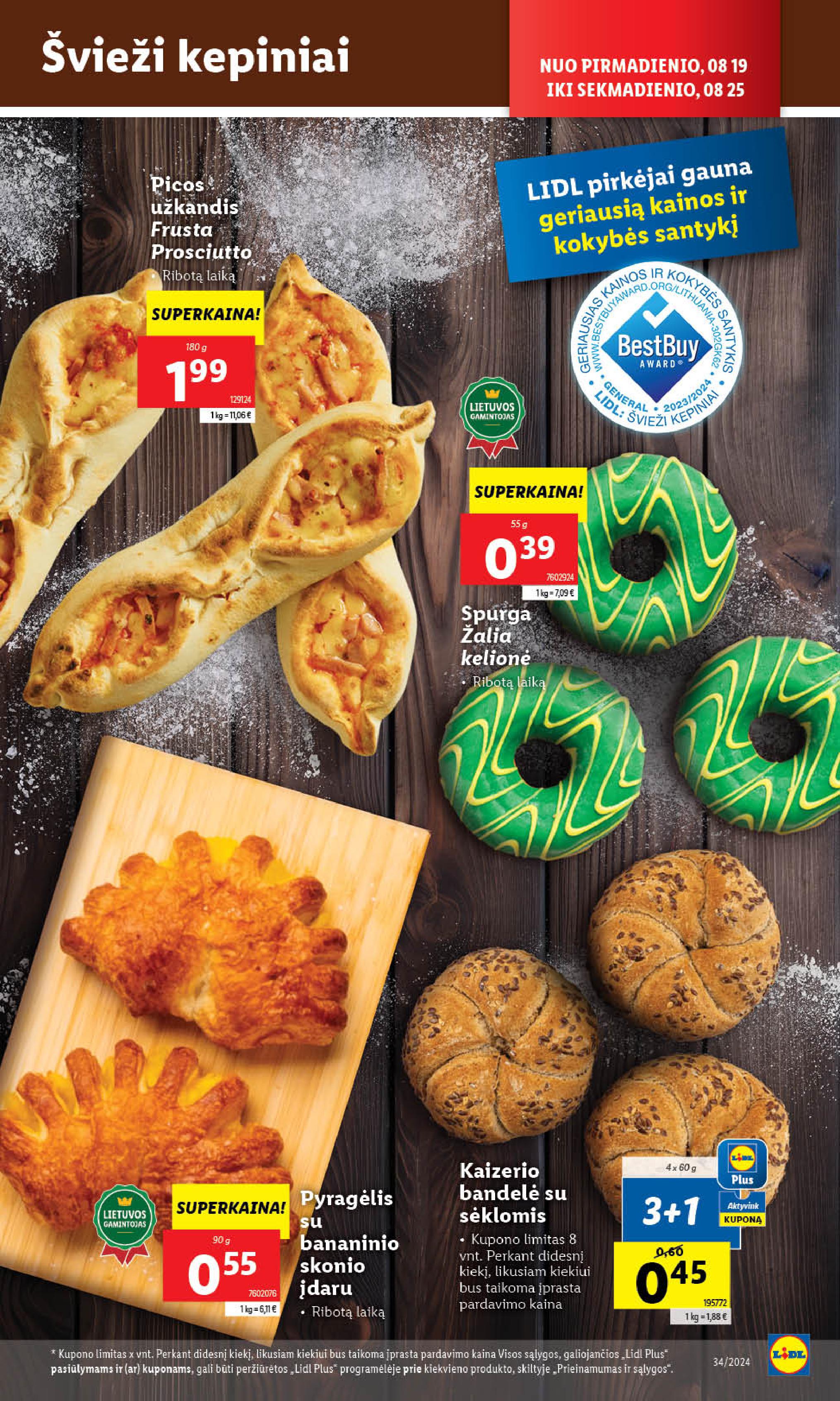 Naujausias LIDL kaininis katalogas 2024.08.19 - 2024.08.25