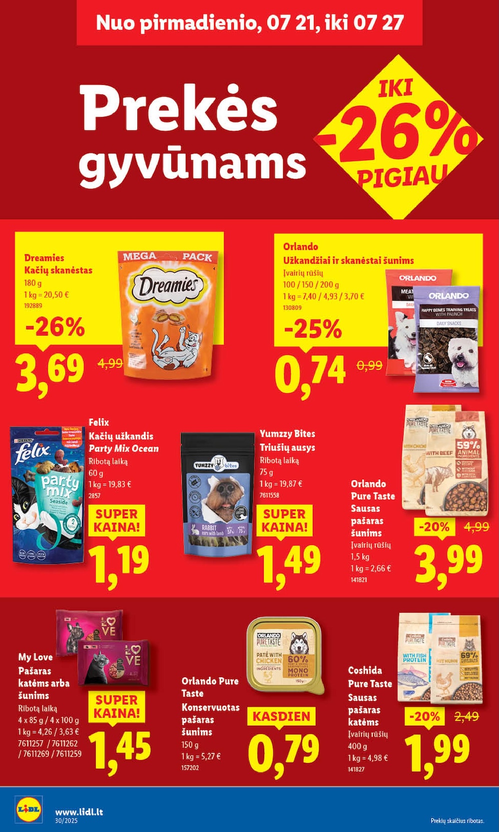 Naujausias LIDL kaininis katalogas 2025.07.21 - 2025.07.27