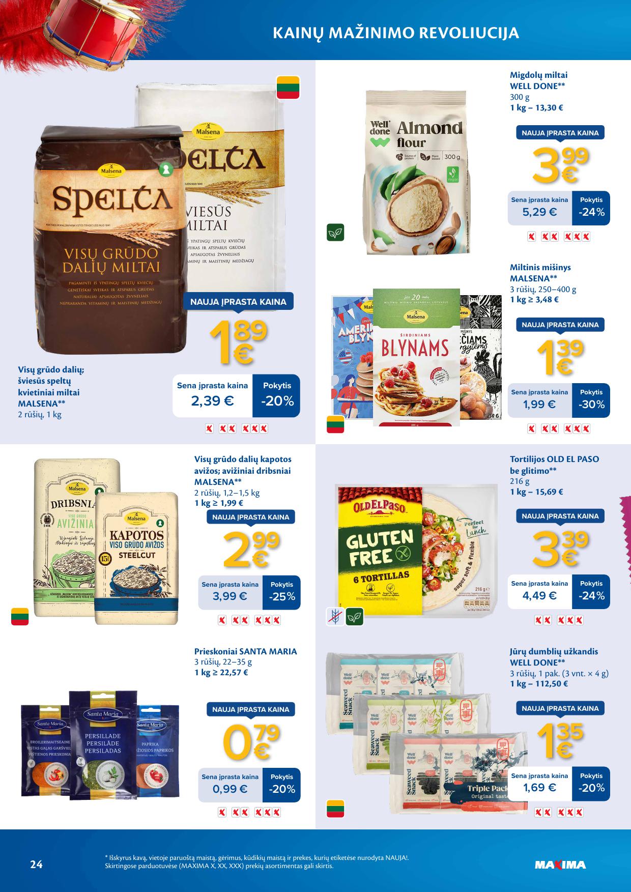 MAXIMA nuolaidų leidinys "Kainų mažinimo revoliucija" 2026.03.03 - 2026.03.09
