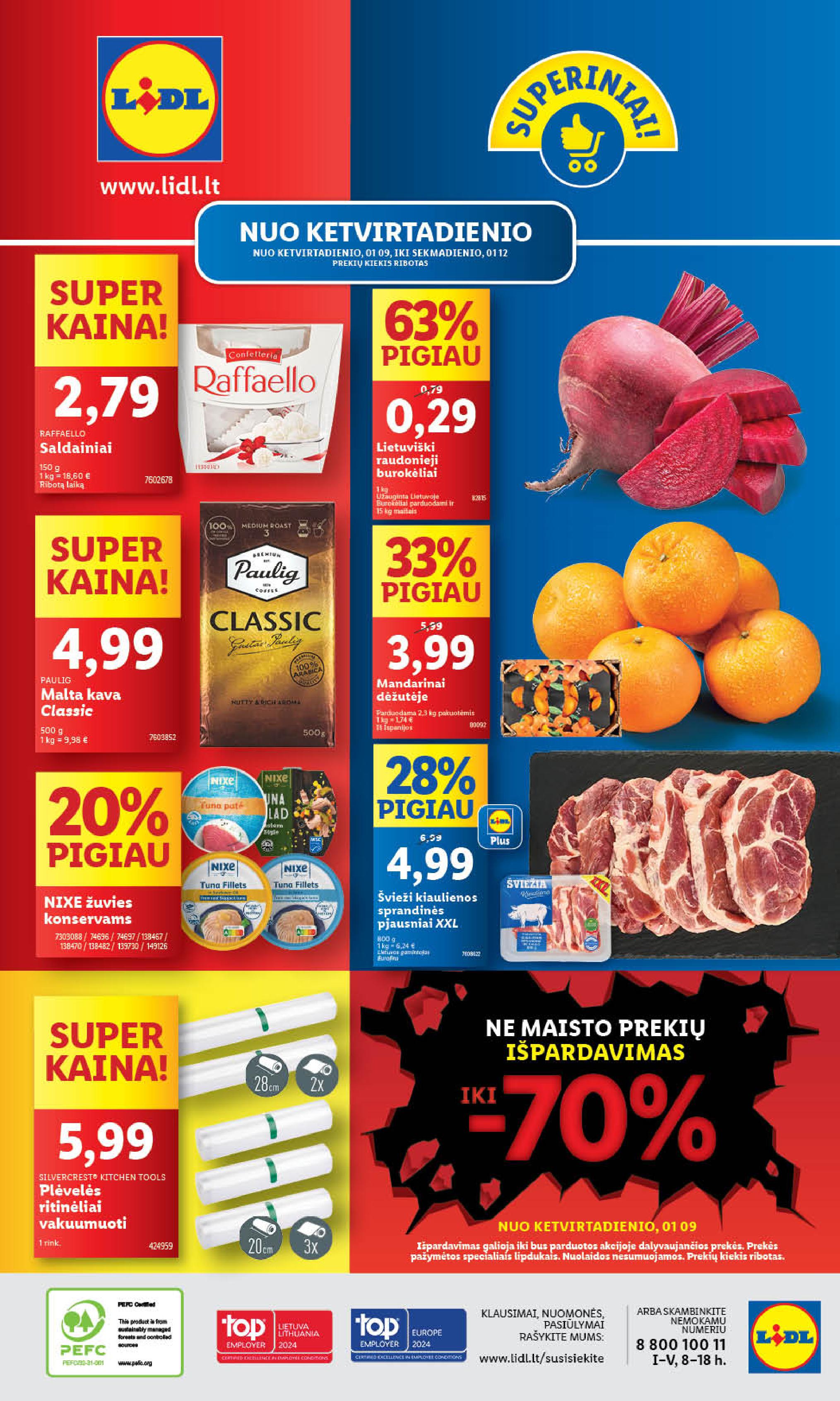 Naujausias LIDL kaininis katalogas 2025.01.06 - 2025.01.12