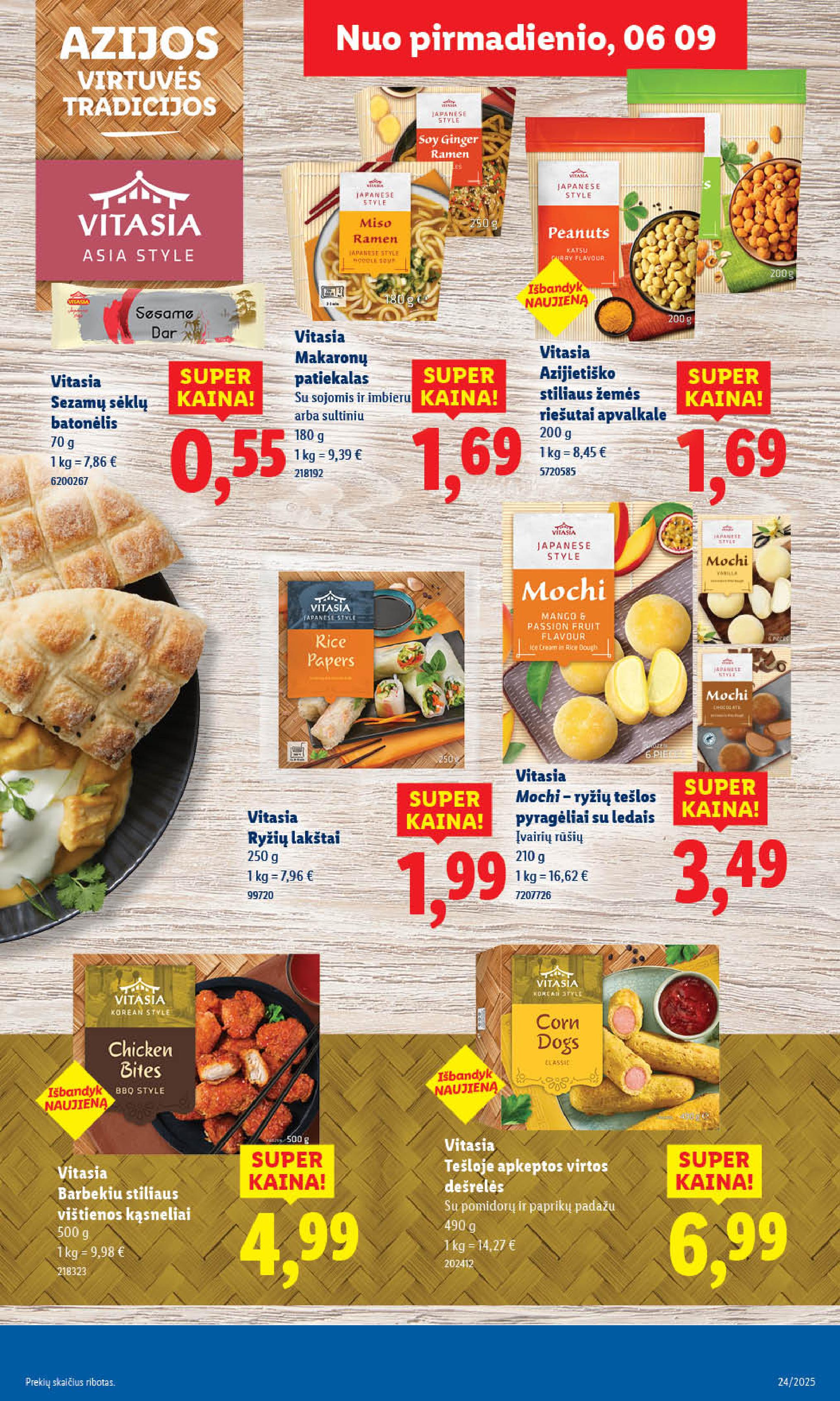 LIDL maisto prekių leidinukas nuo ketvirtadienio 2025.06.12 iki 2025.06.15