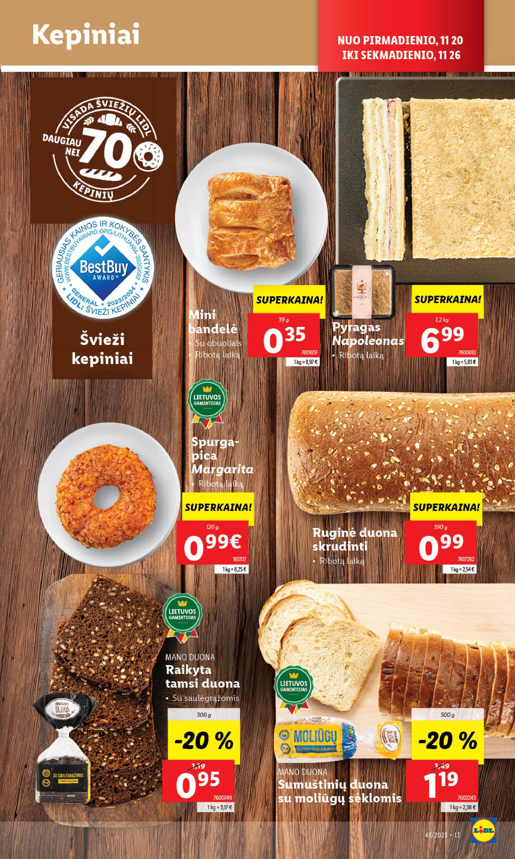 Naujausias LIDL kaininis katalogas 2023.11.20 - 2023.11.26