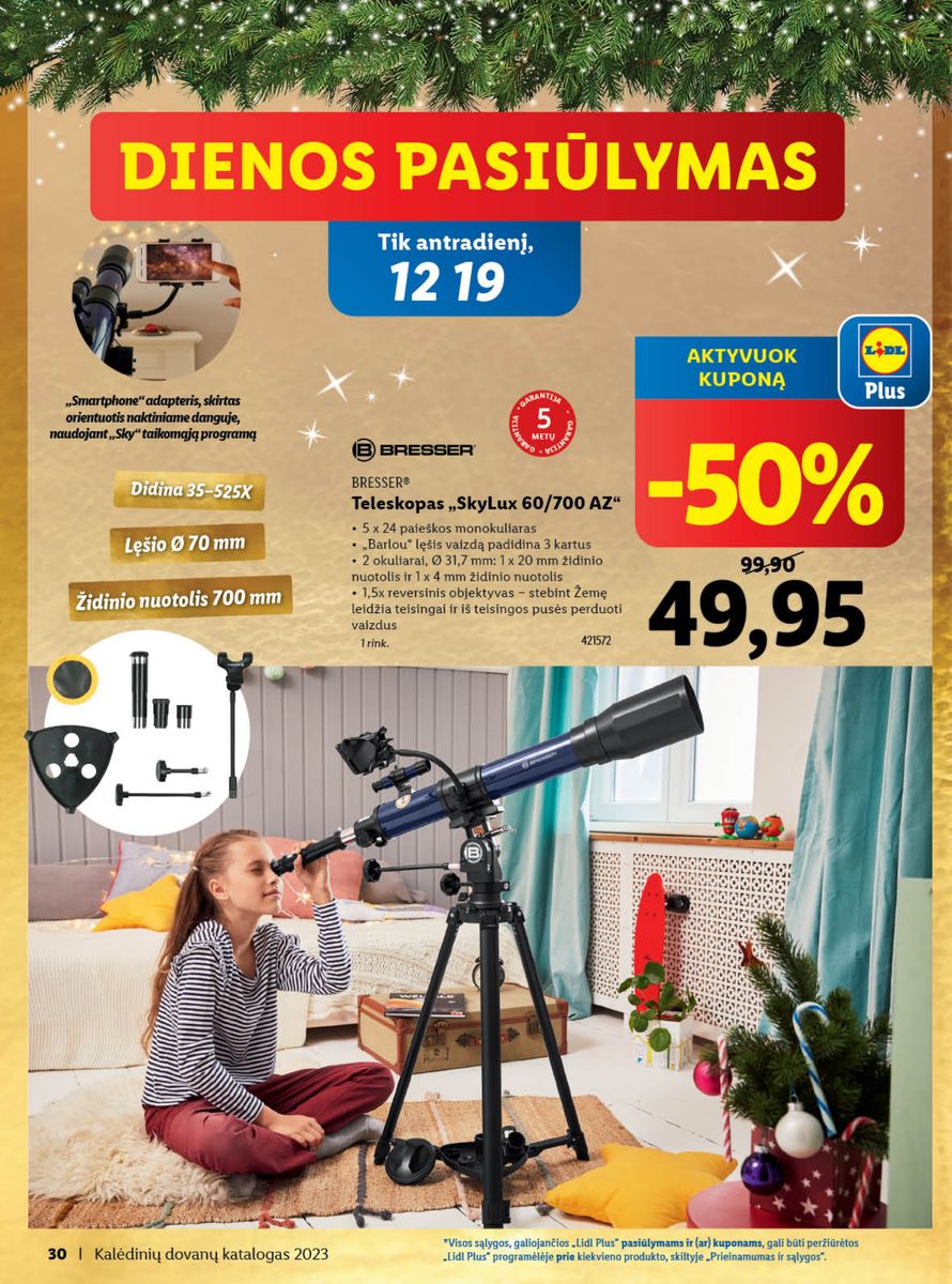 LIDL Kalėdinių dovanų katalogas "Sukurkime Kalėdų stebuklą"