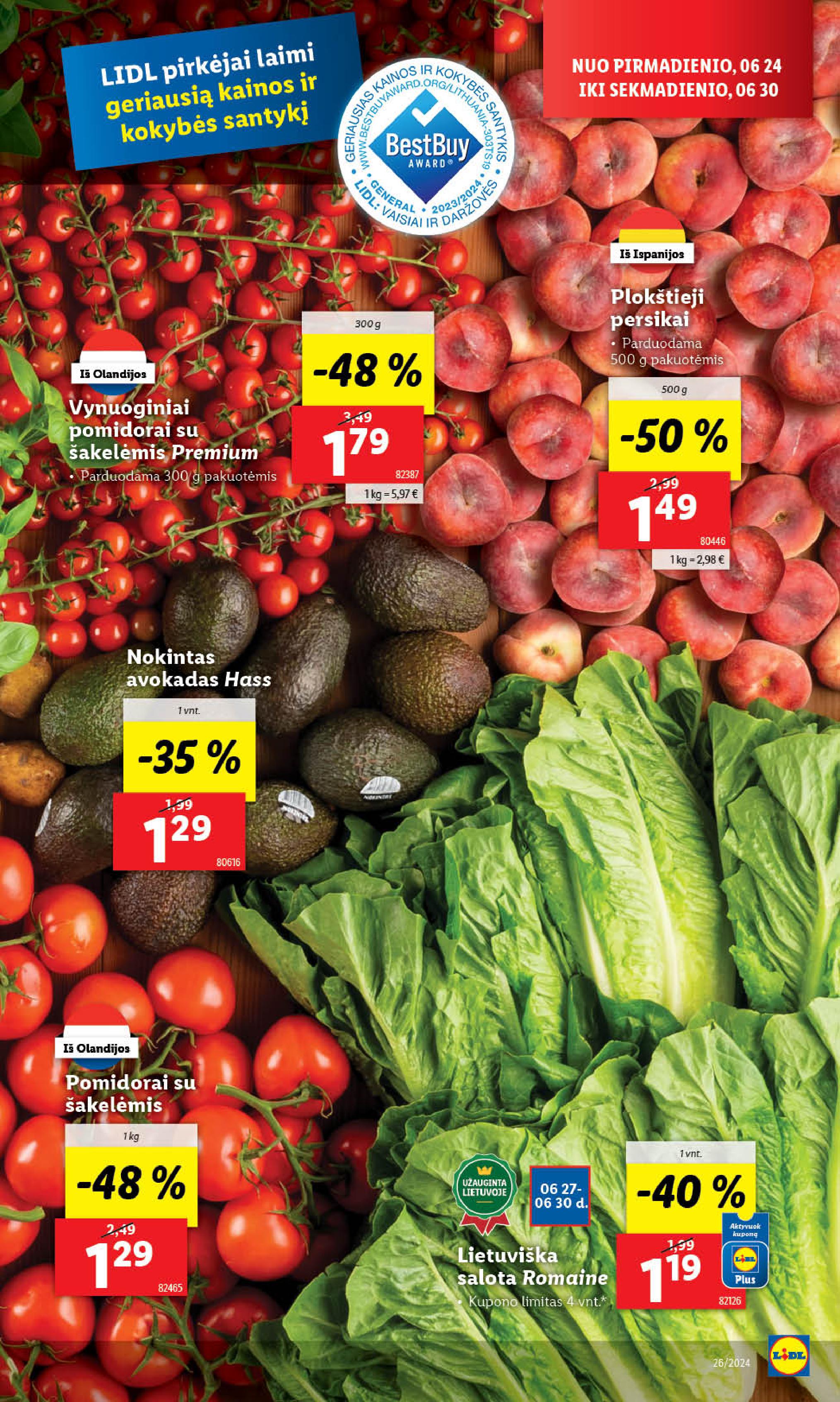Naujausias LIDL kaininis katalogas 2024.06.24 - 2024.06.30