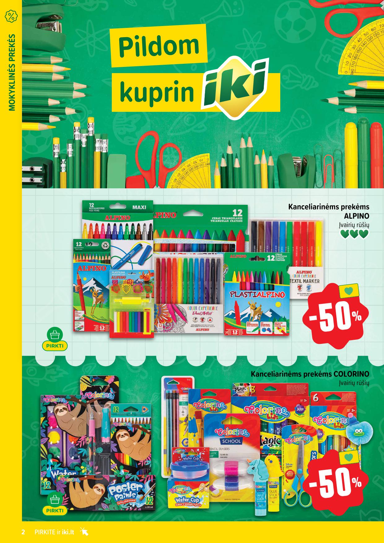 IKI nuolaidu katalogas "Pildom kuprinIKI!" 2025.08.04 - 2025.08.10