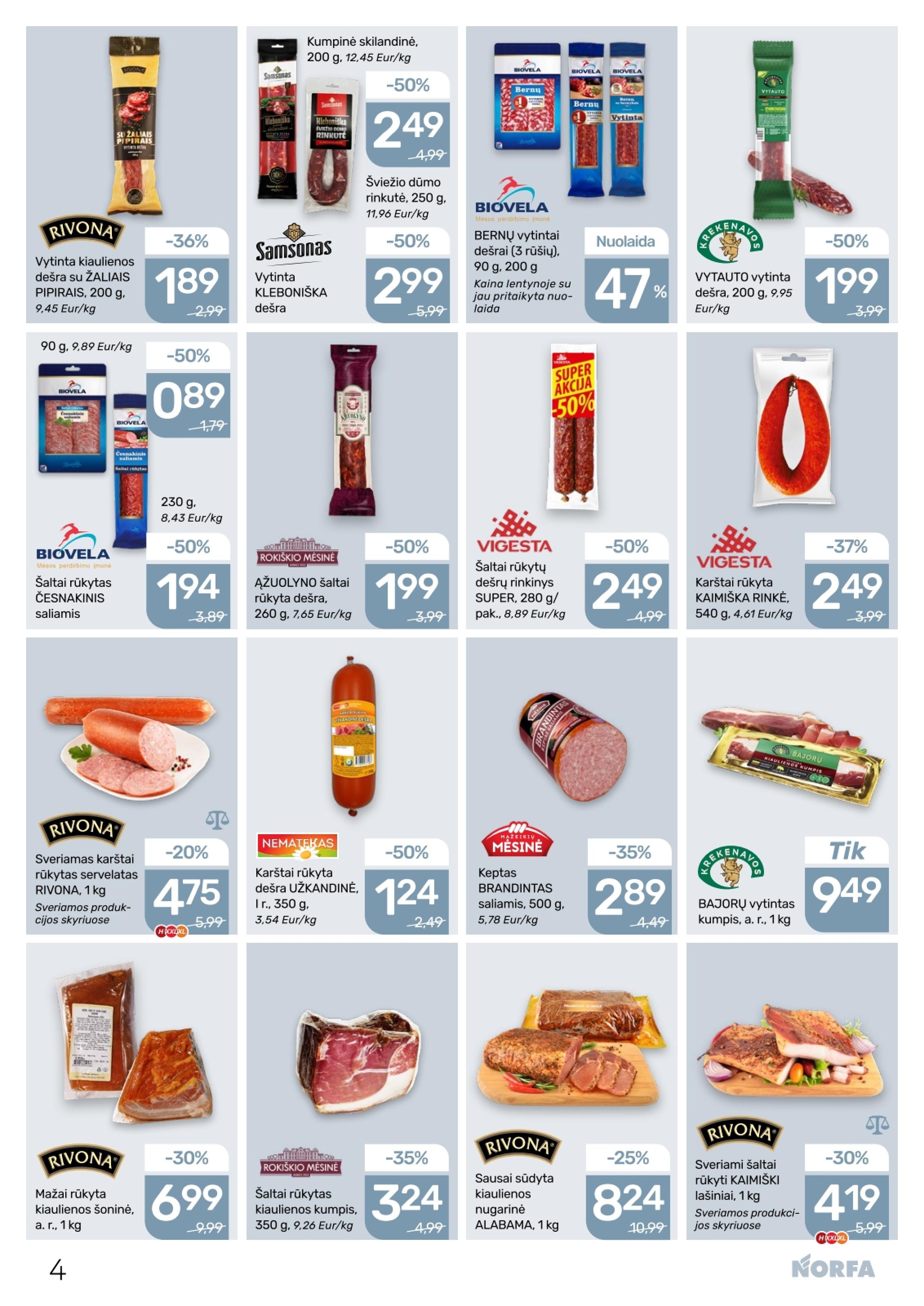 Naujausias NORFA kaininis katalogas 2026.02.19 - 2026.03.04