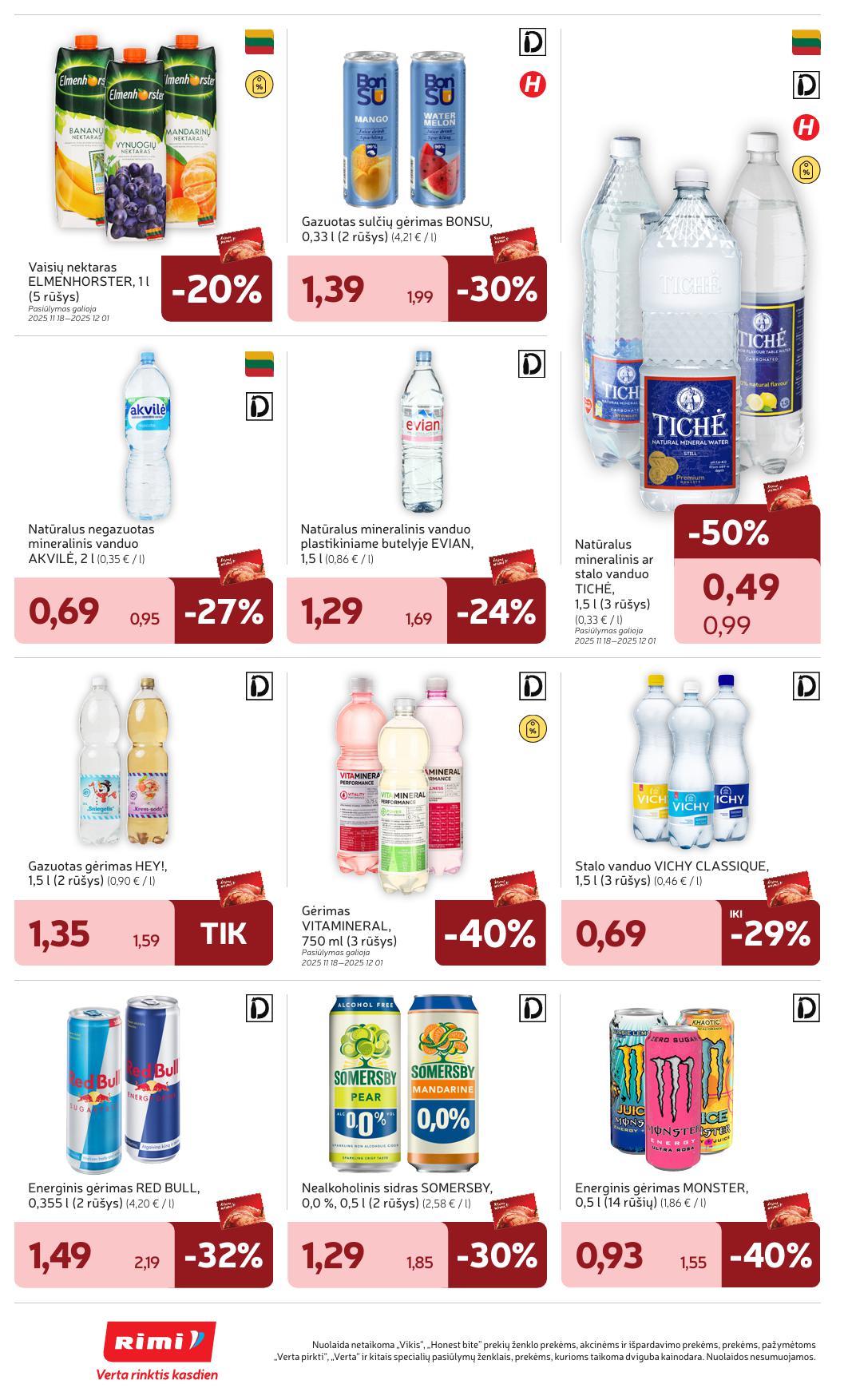 Naujausias RIMI kaininis katalogas 2025.11.18 - 2025.11.24