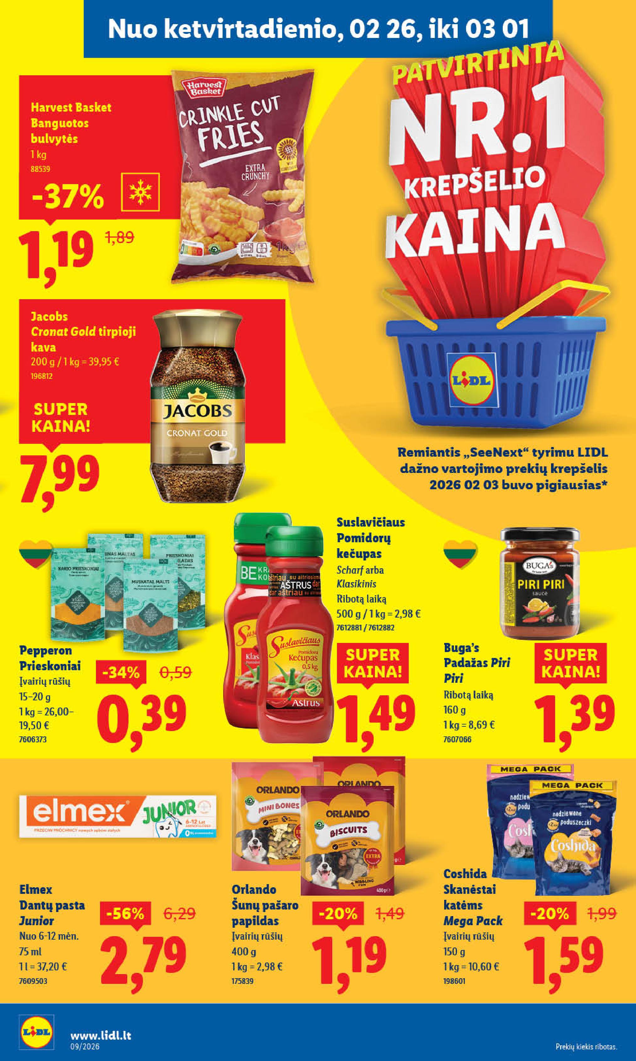 Naujausias LIDL kaininis katalogas 2026.02.23 - 2026.03.01