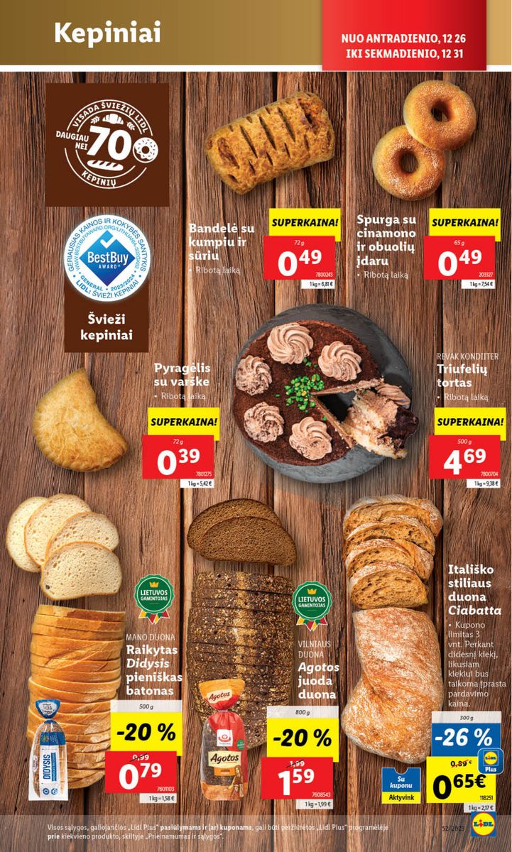 Naujausias LIDL kaininis katalogas 2023.12.26 - 2023.12.31