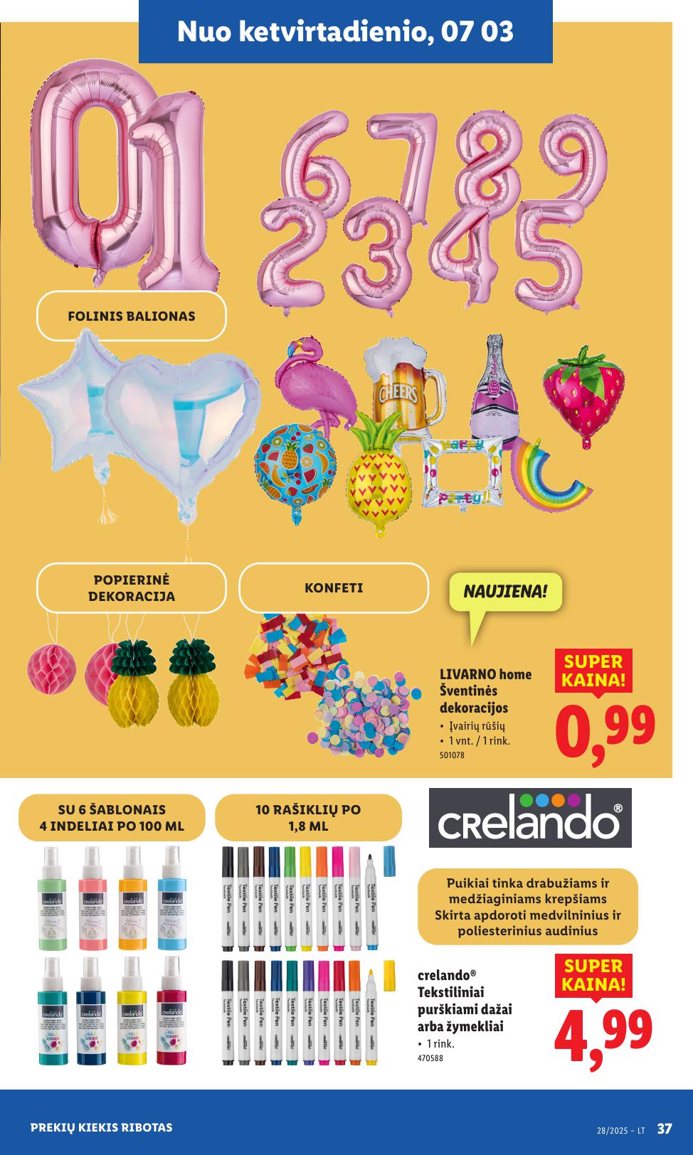 LIDL ne maisto prekių leidinys 2025.06.30 - 2025.07.06
