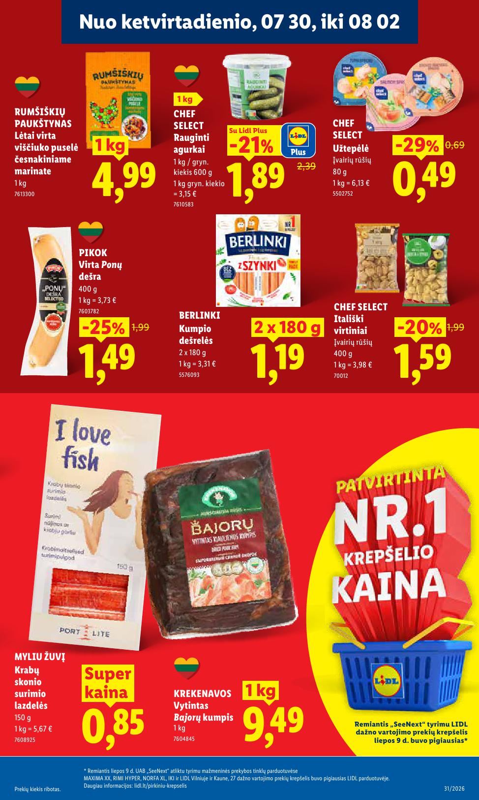 Naujausias LIDL kaininis katalogas 2026.07.27 - 2026.08.02