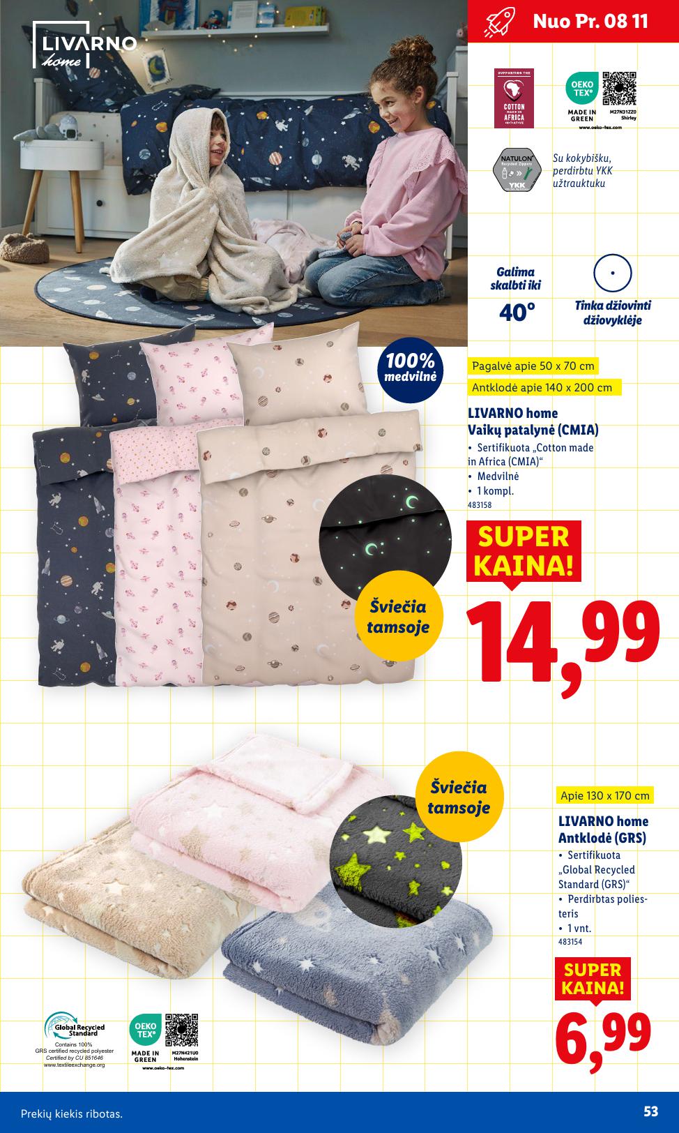 LIDL mokyklos prekių katalogas "Į žinių pasaulį" galioja nuo 2025.07.21