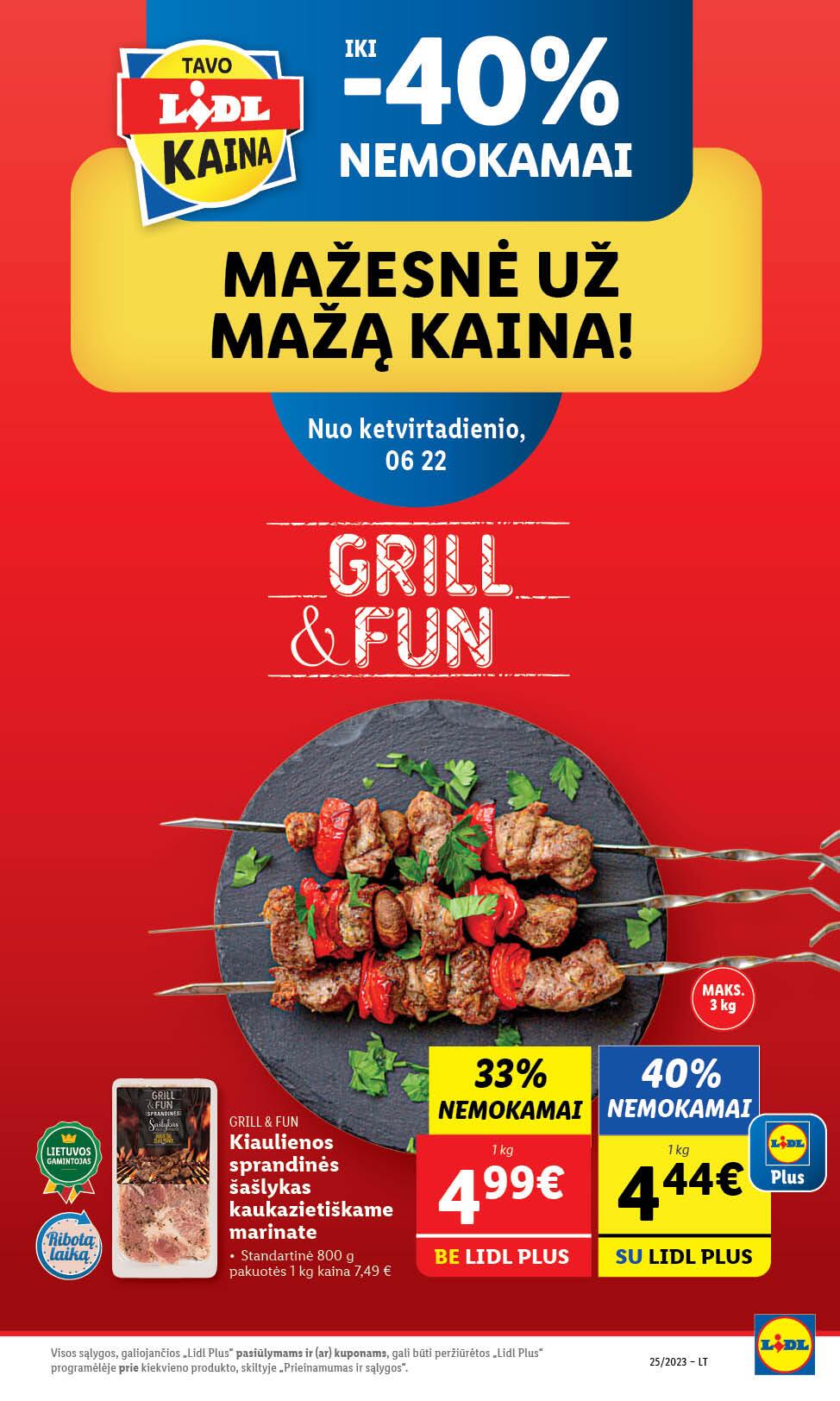 Naujausias LIDL kaininis katalogas 2023.06.19 - 2023.06.25