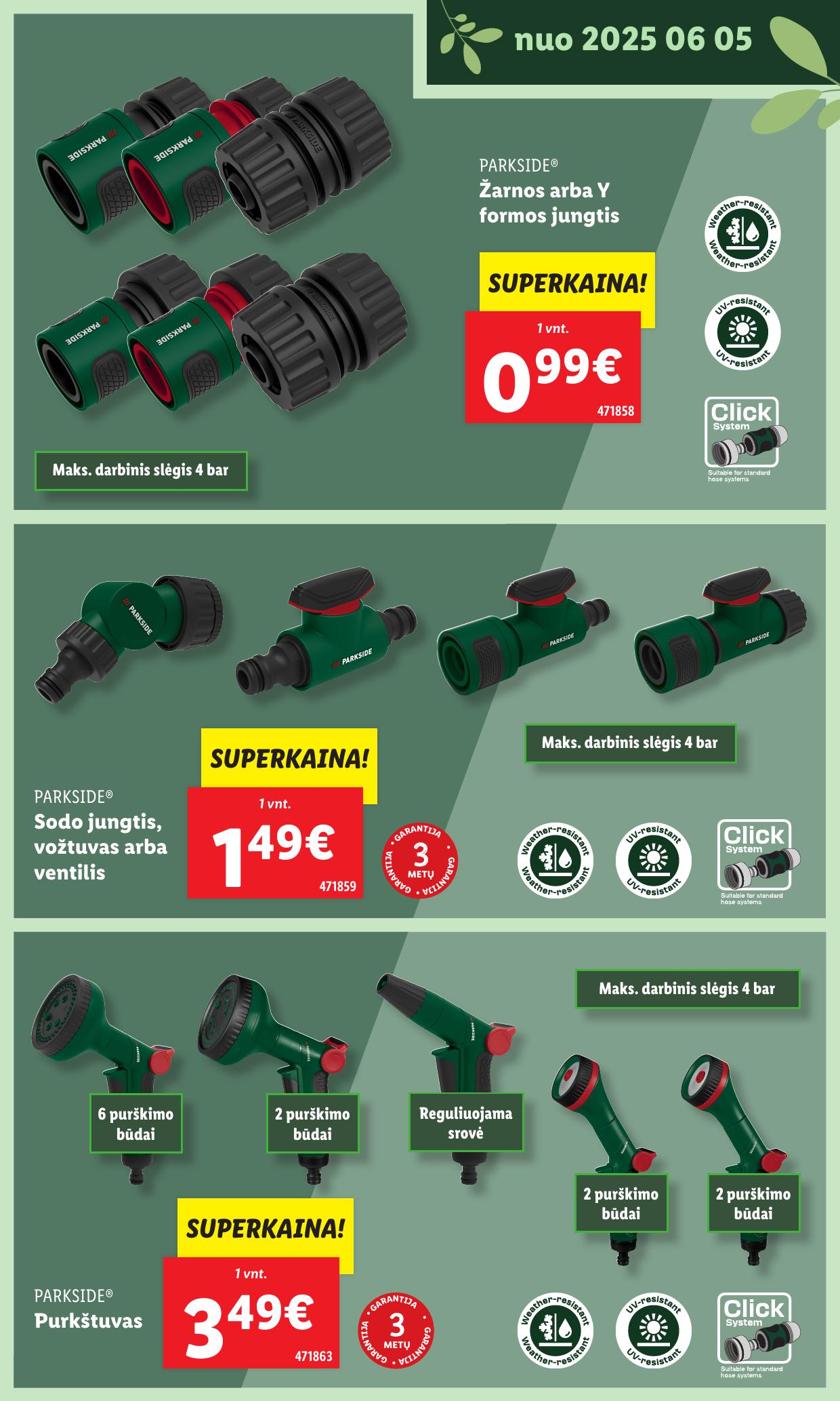 LIDL katalogas "Švenčiame sodą" galioja nuo 2025.05.12