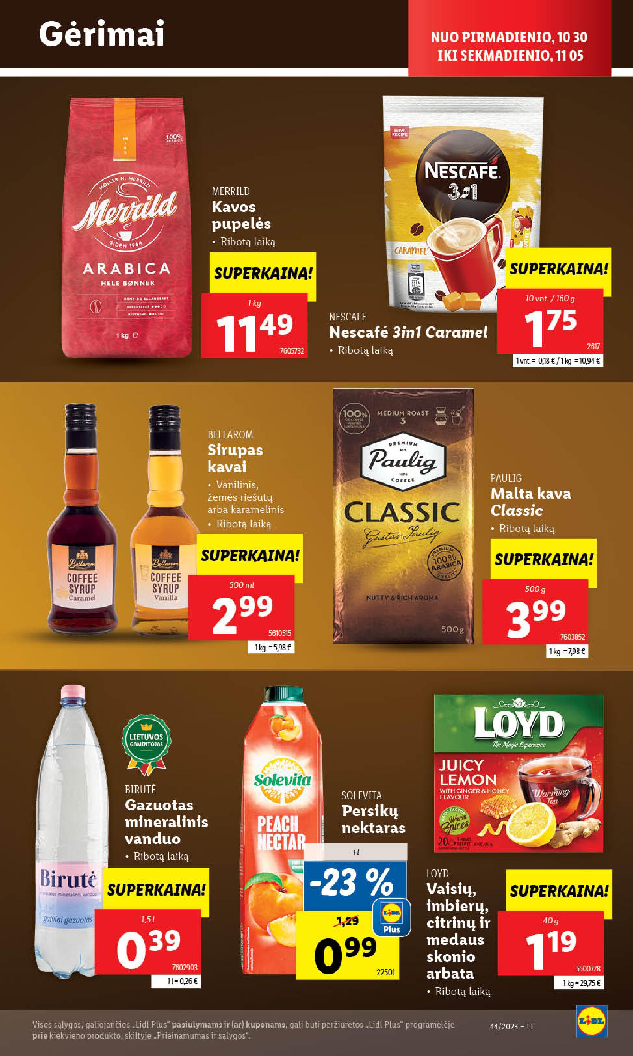 Naujausias LIDL kaininis katalogas 2023.10.30 - 2023.11.05