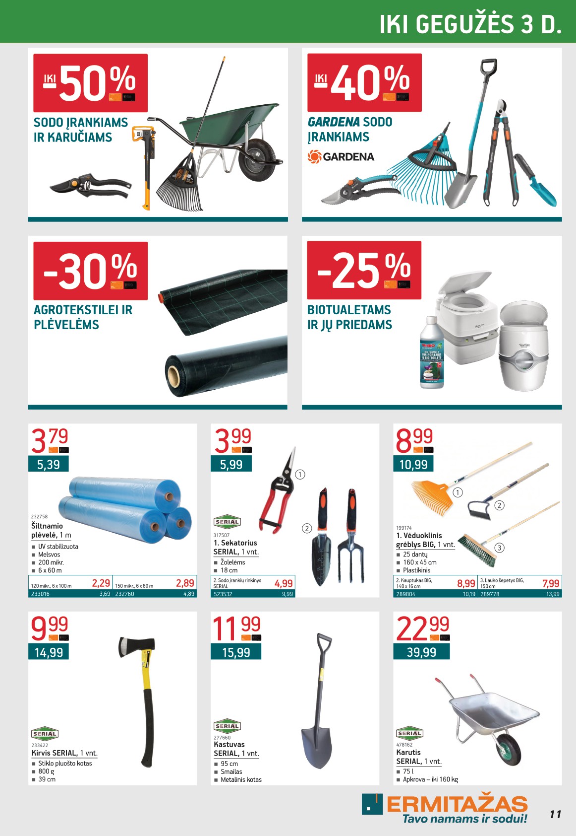 ERMITAŽAS akcijų ir nuolaidų leidinys 2026.04.01 - 2026.05.03