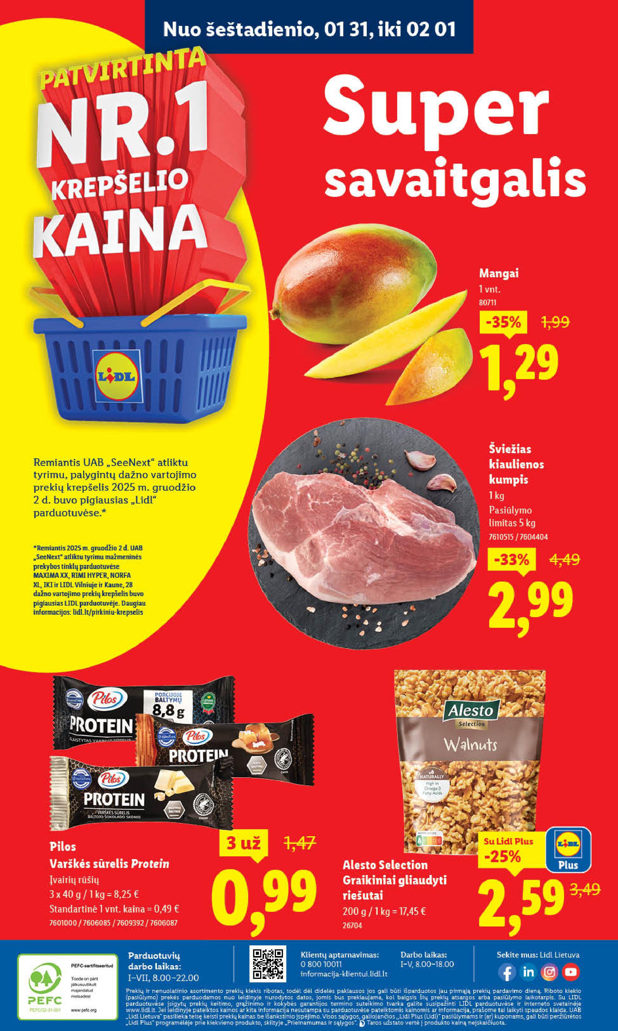 Naujausias LIDL kaininis katalogas 2026.01.26 - 2026.02.01