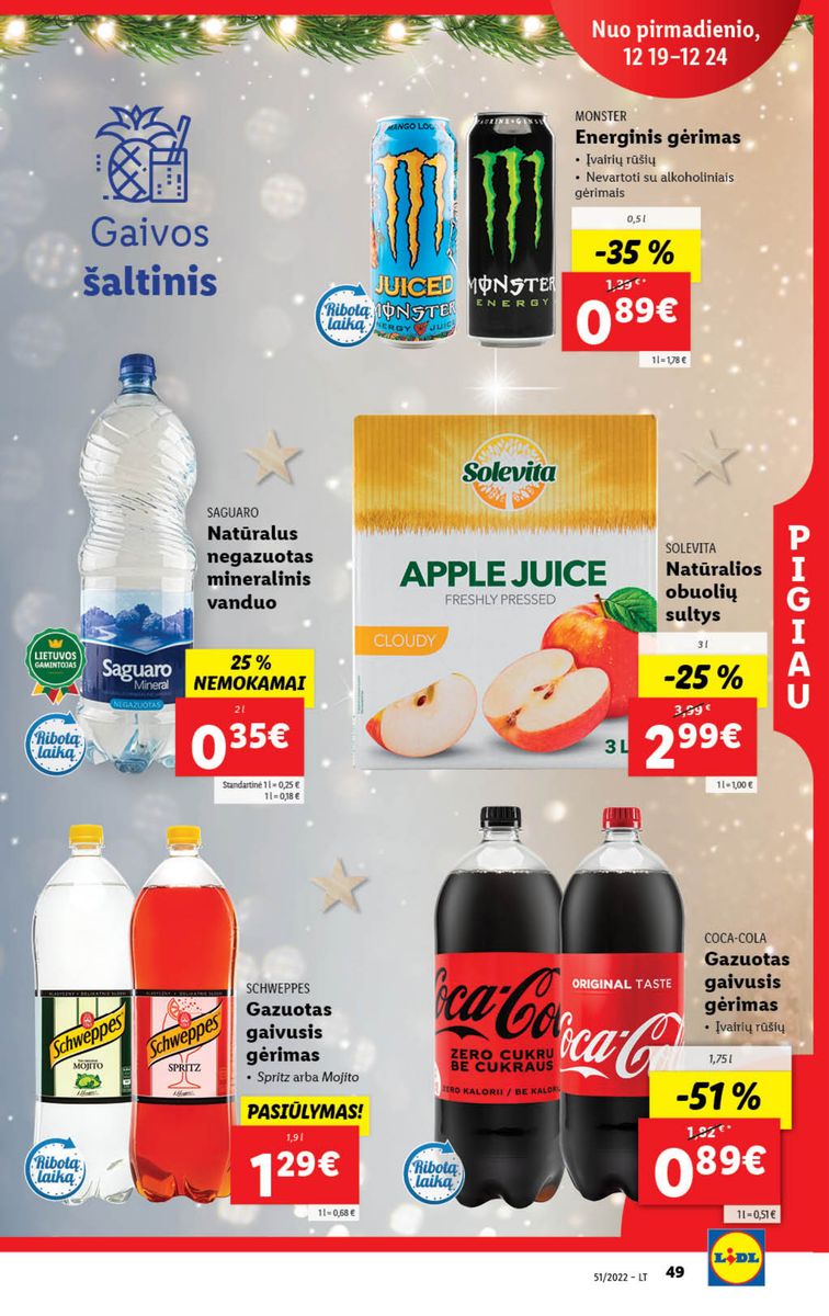 Naujausias LIDL kaininis katalogas 2022.12.19 - 2022.12.25