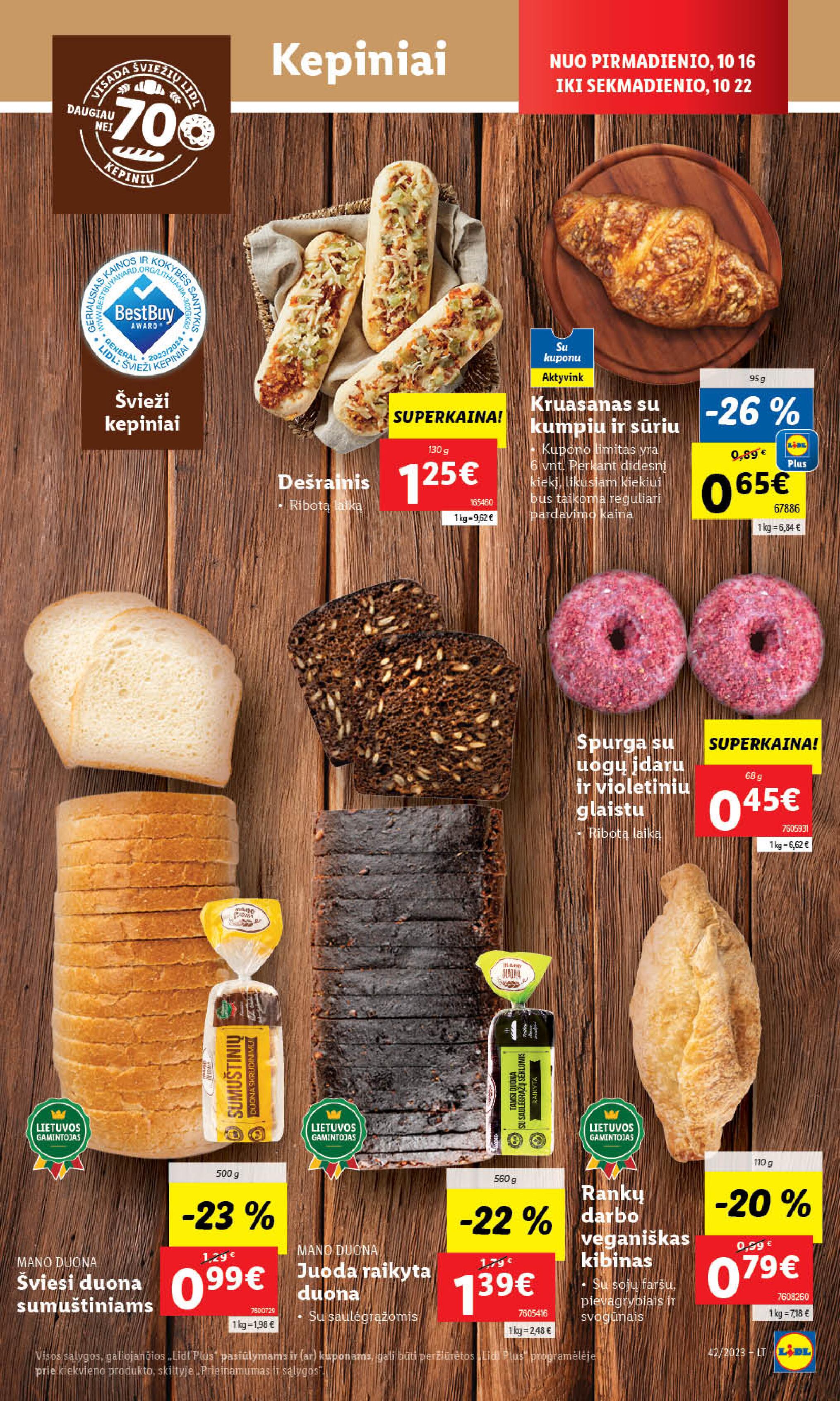 Naujausias LIDL kaininis katalogas 2023.10.16 - 2023.10.22