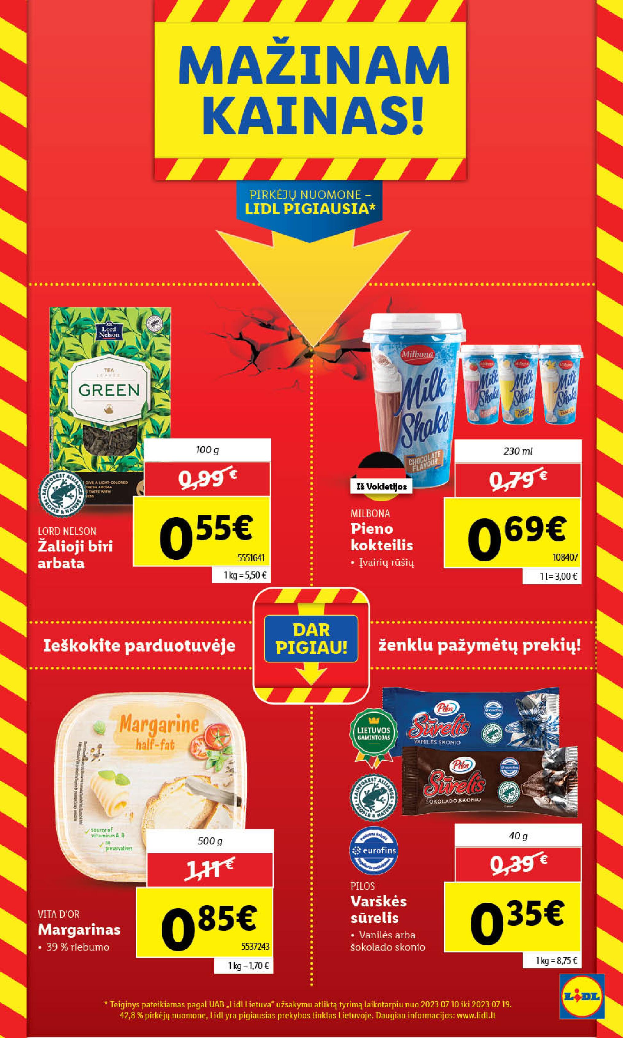 Naujausias LIDL kaininis katalogas 2023.08.14 - 2023.08.20