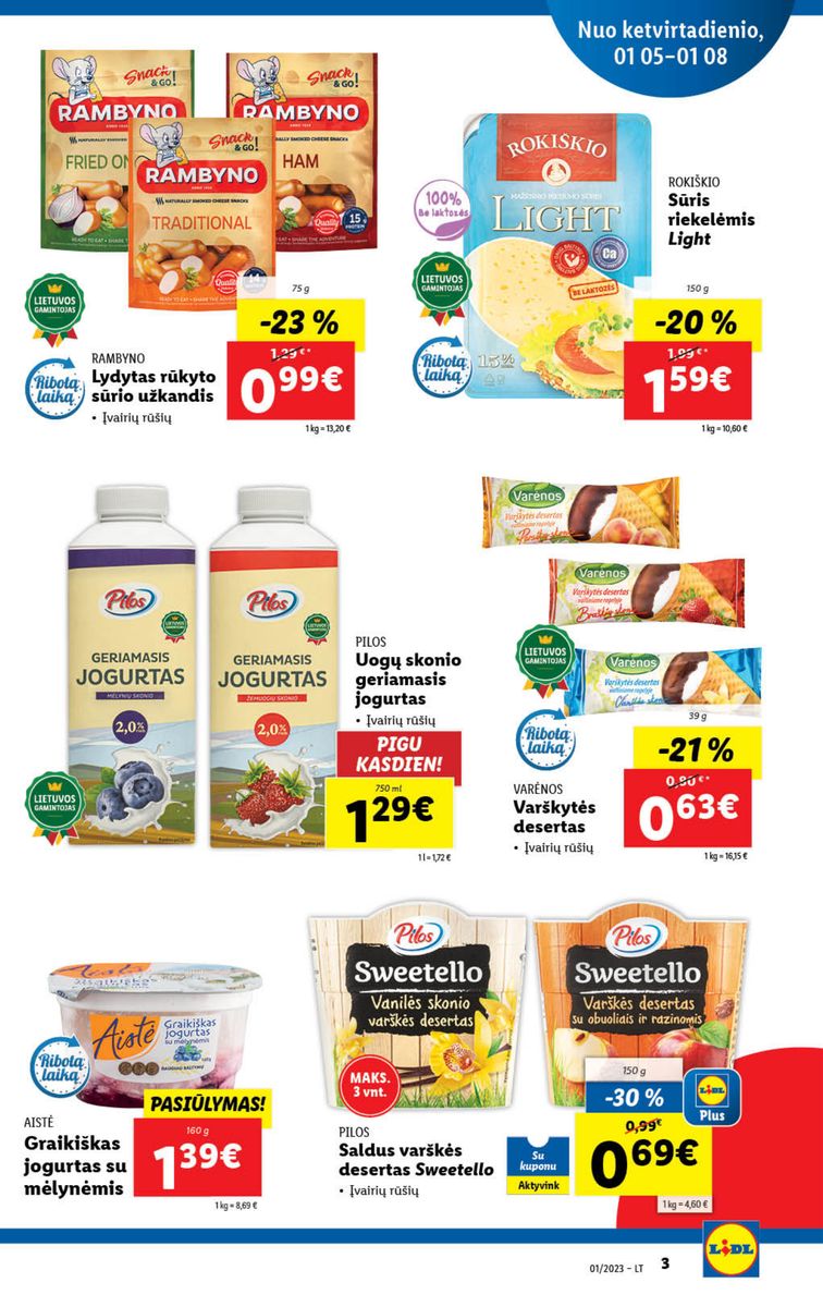 Naujausias LIDL kaininis katalogas 2023.01.02 - 2023.01.08