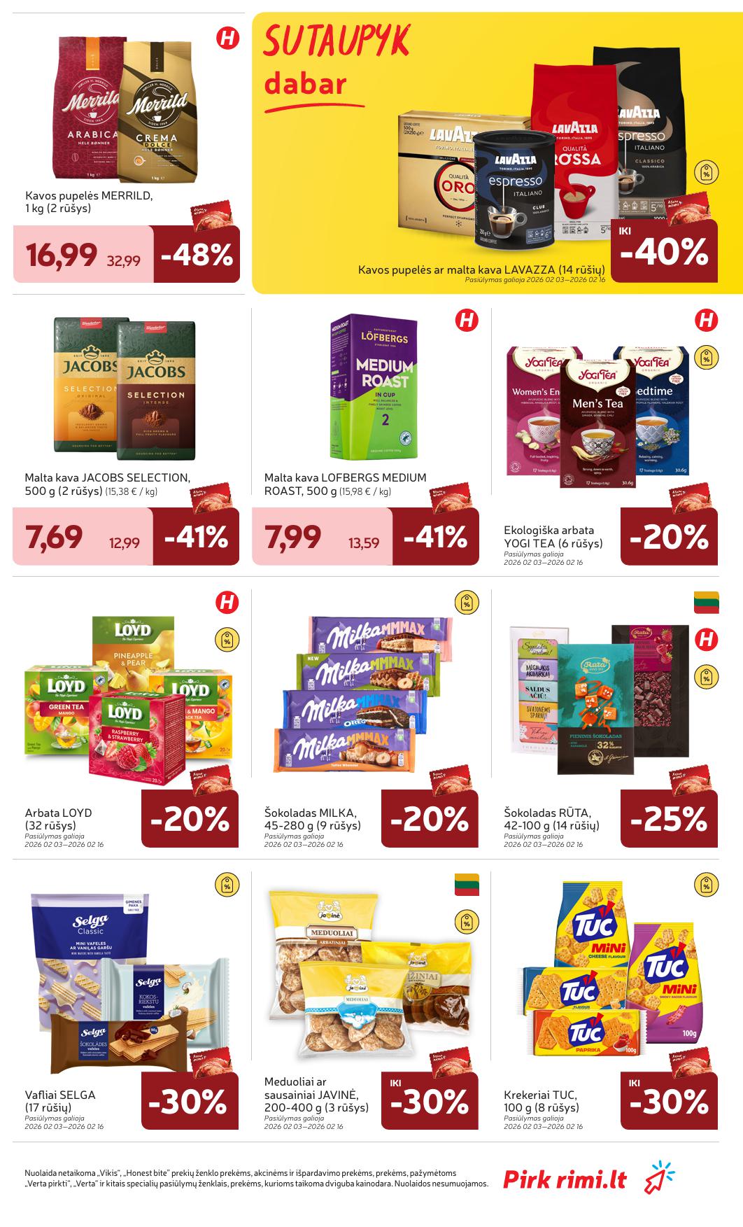 Naujausias RIMI kaininis katalogas 2026.02.10 - 2026.02.16