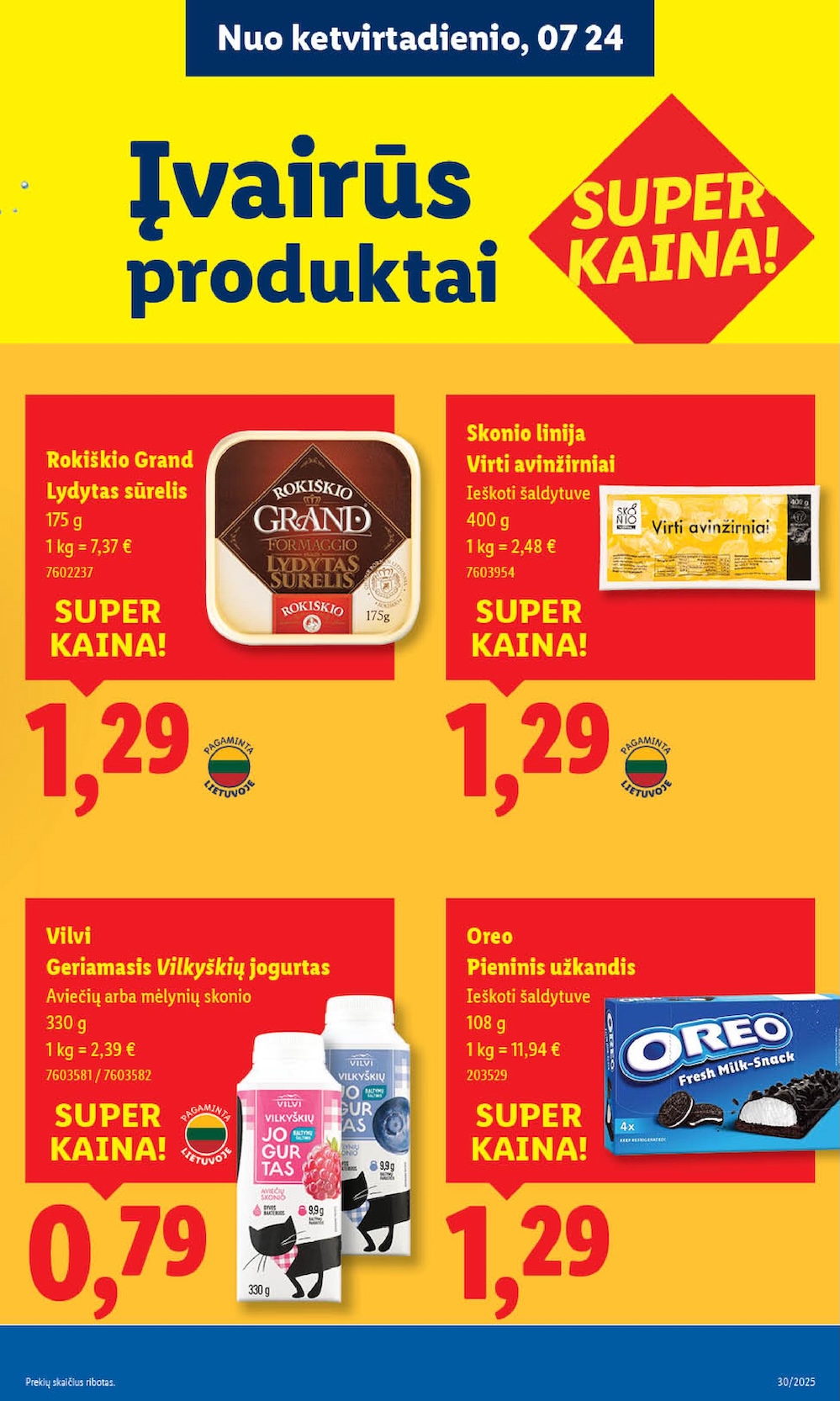 Naujausias LIDL kaininis katalogas 2025.07.21 - 2025.07.27