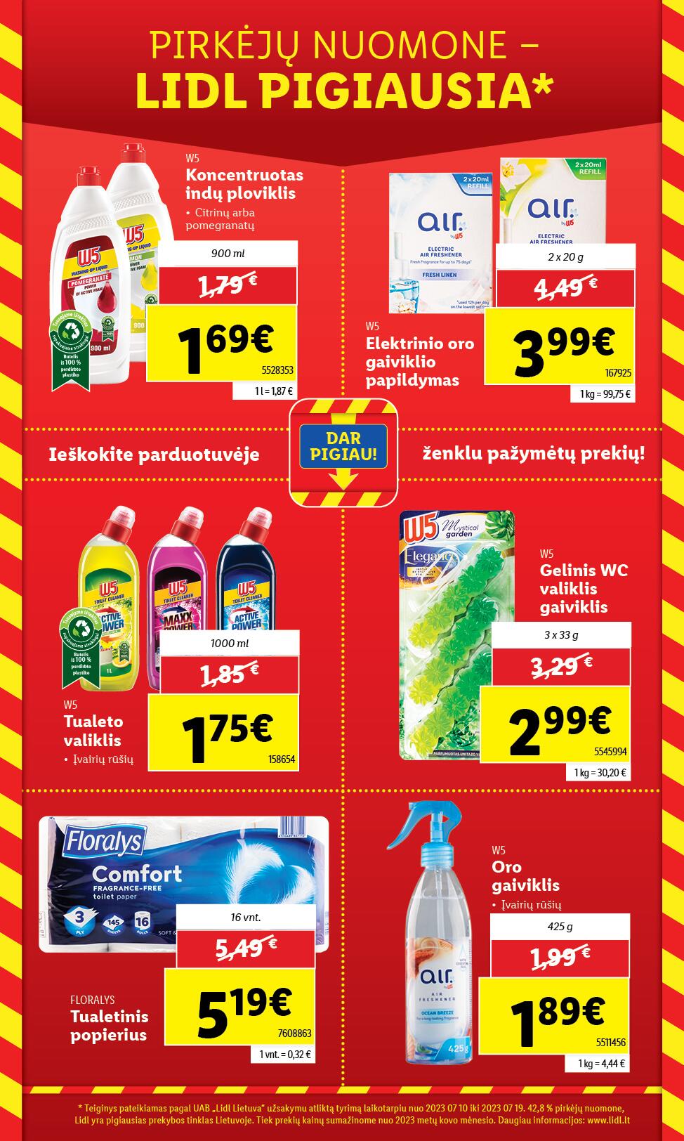 LIDL katalogas "MAŽINAM KAINAS!"