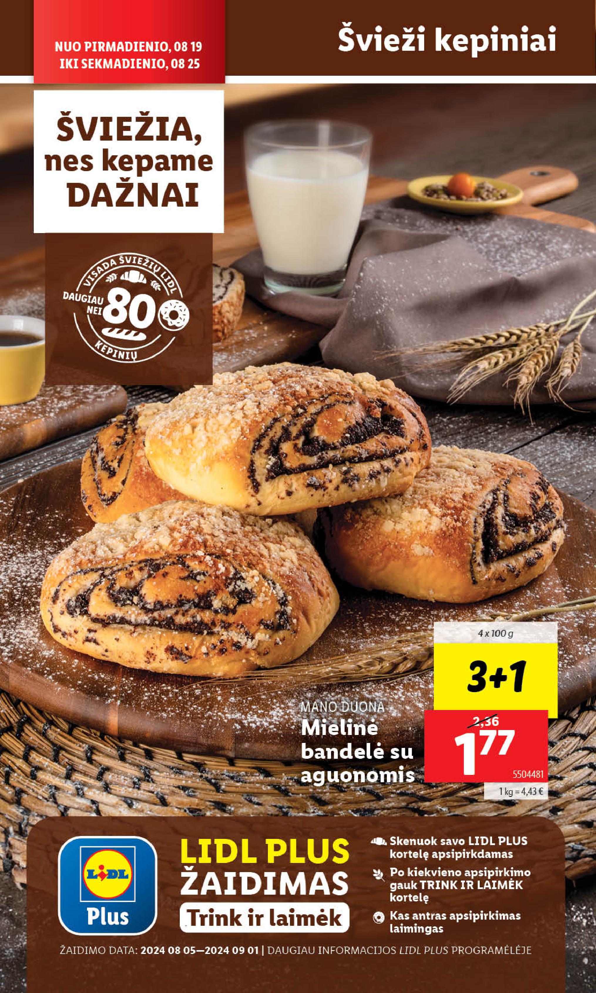 Naujausias LIDL kaininis katalogas 2024.08.19 - 2024.08.25