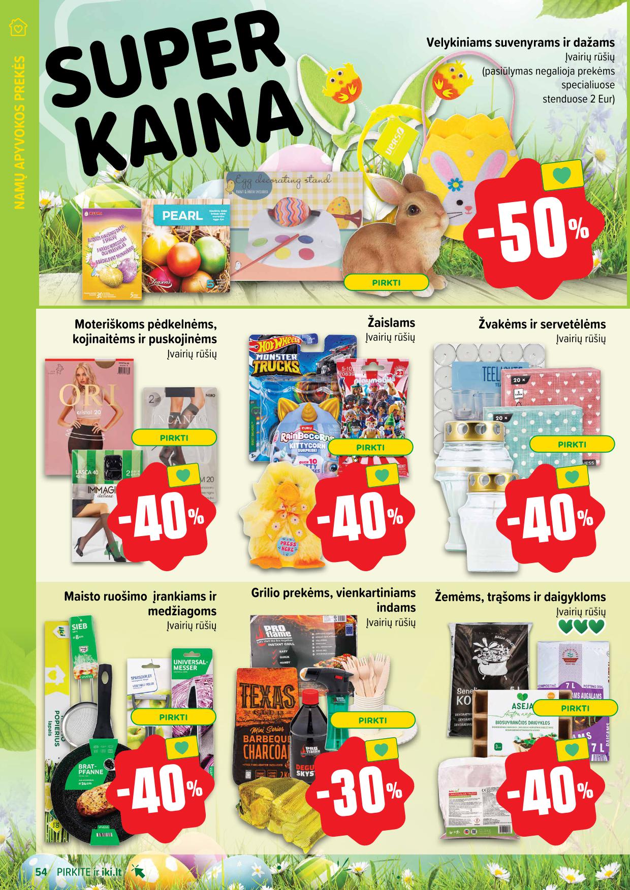 Naujausias IKI kaininis katalogas 2025.04.14 - 2025.04.19