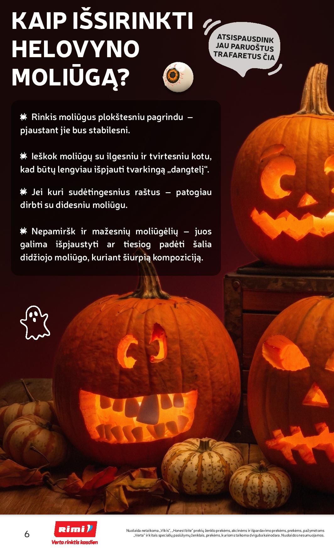 RIMI Hellovyno asortimento katalogas "Pokštas ar saldainis" 2026.09.22 - 2025.10.05