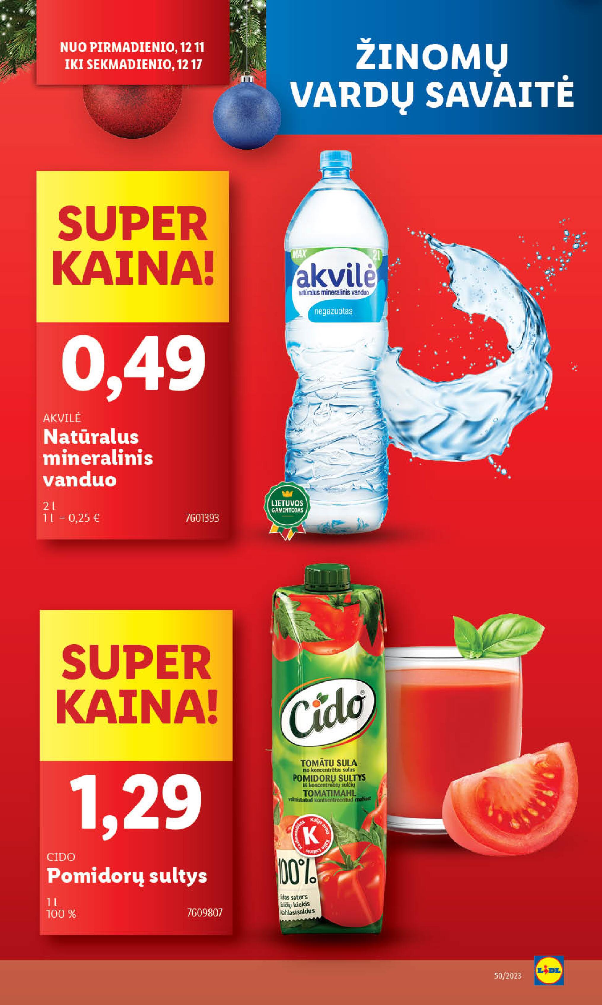 Naujausias LIDL kaininis katalogas 2023.12.11 - 2023.12.17