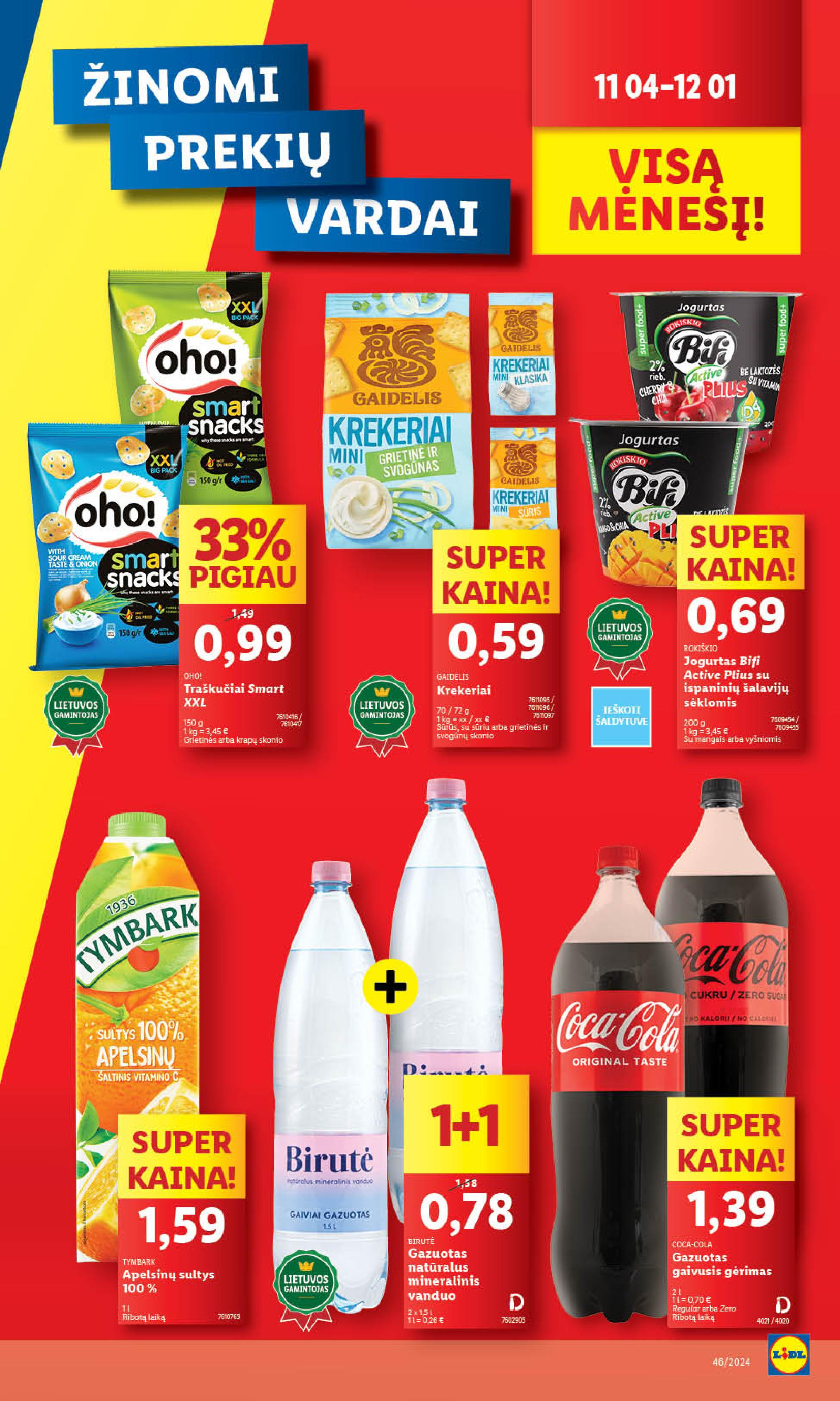 Naujausias LIDL kaininis katalogas 2024.11.11 - 2024.11.17