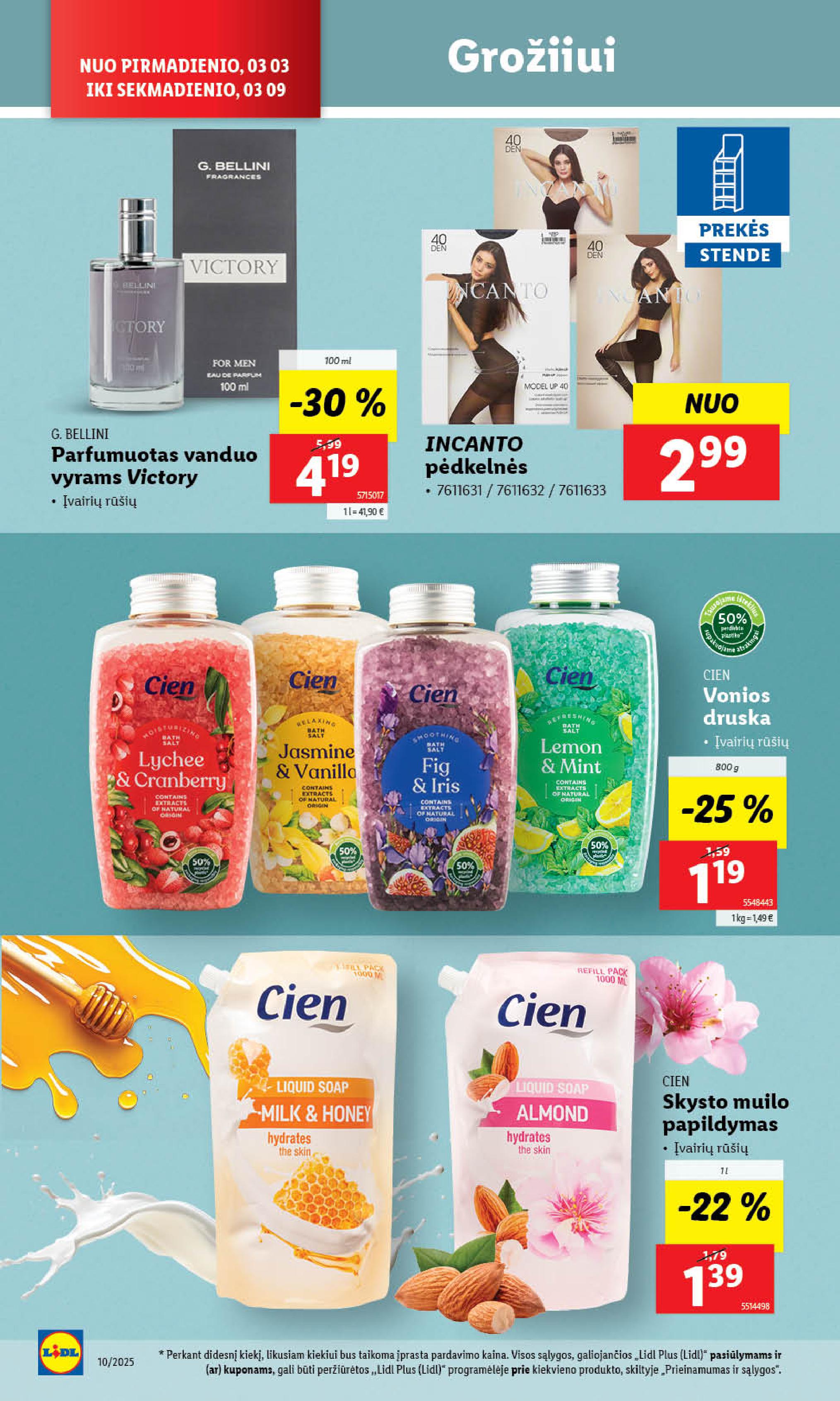 Naujausias LIDL kaininis katalogas 2025.03.03 - 2025.03.09