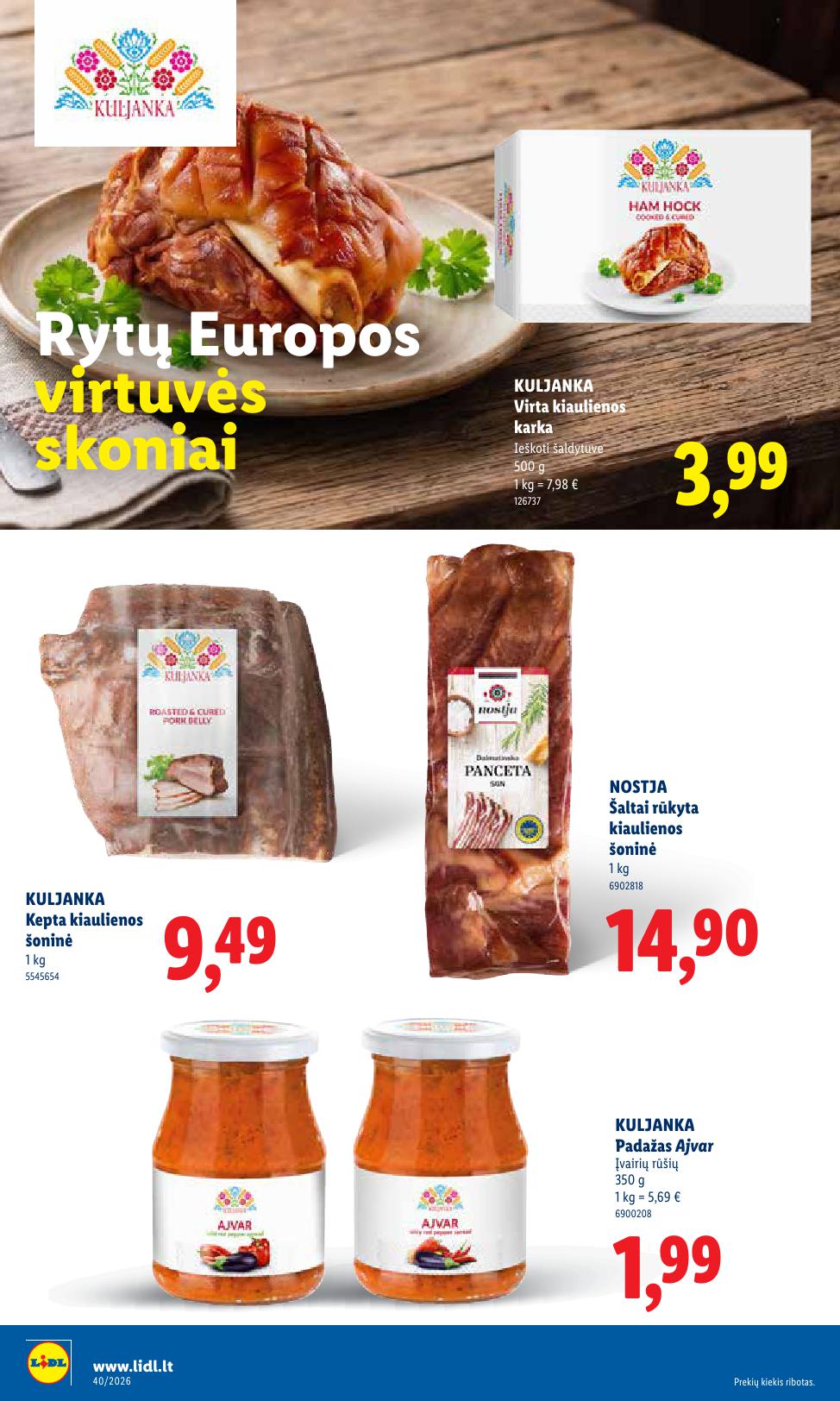 Naujausias LIDL kaininis katalogas 2026.09.28 - 2026.10.04