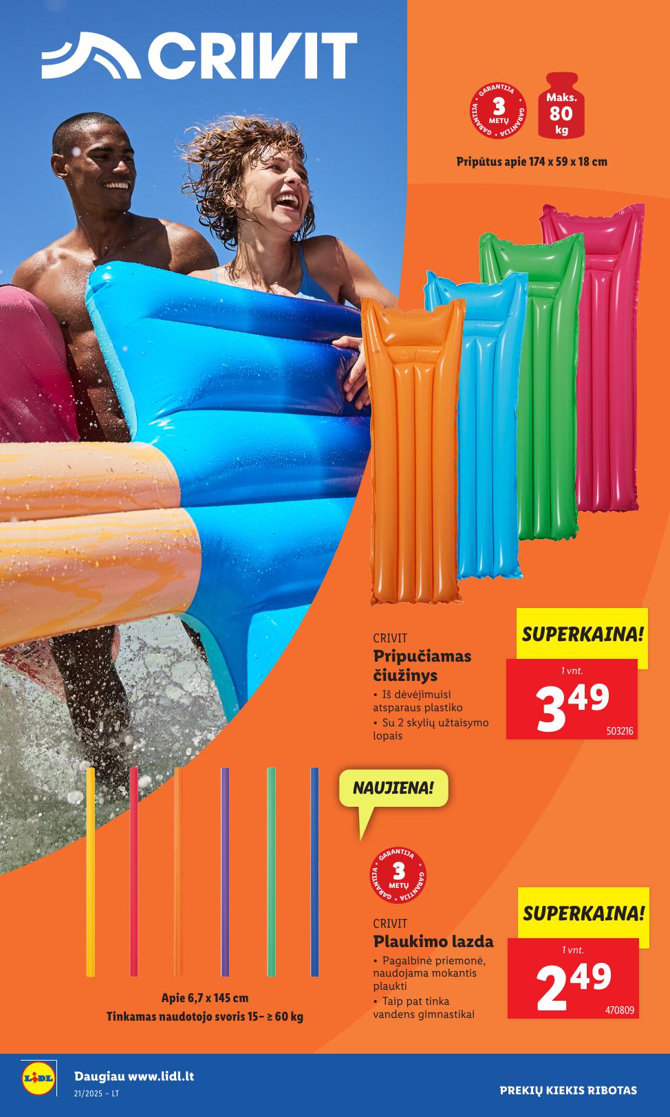 LIDL ne maisto prekių leidinys 2025.05.19 - 2025.05.25