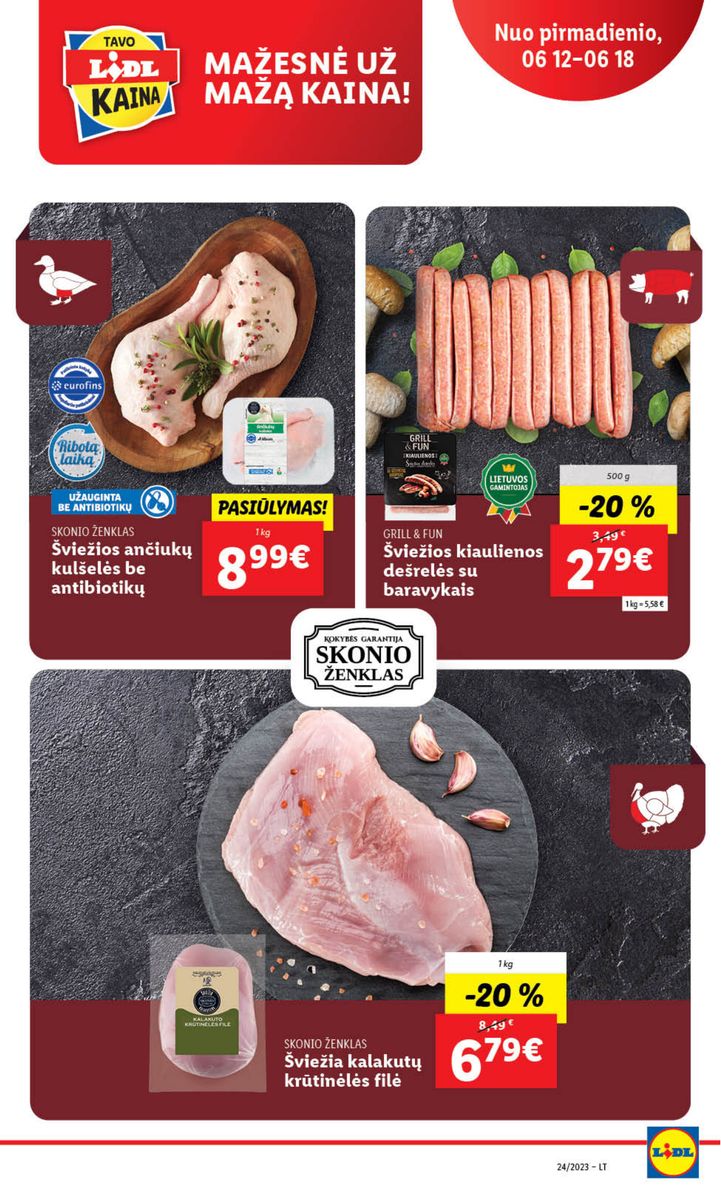 Naujausias LIDL kaininis katalogas 2023.06.12 - 2023.06.18