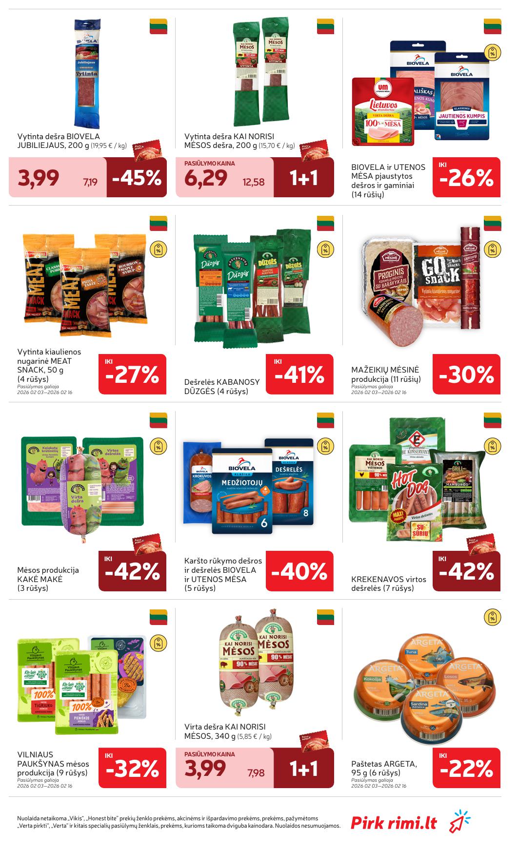 Naujausias RIMI kaininis katalogas 2026.02.10 - 2026.02.16
