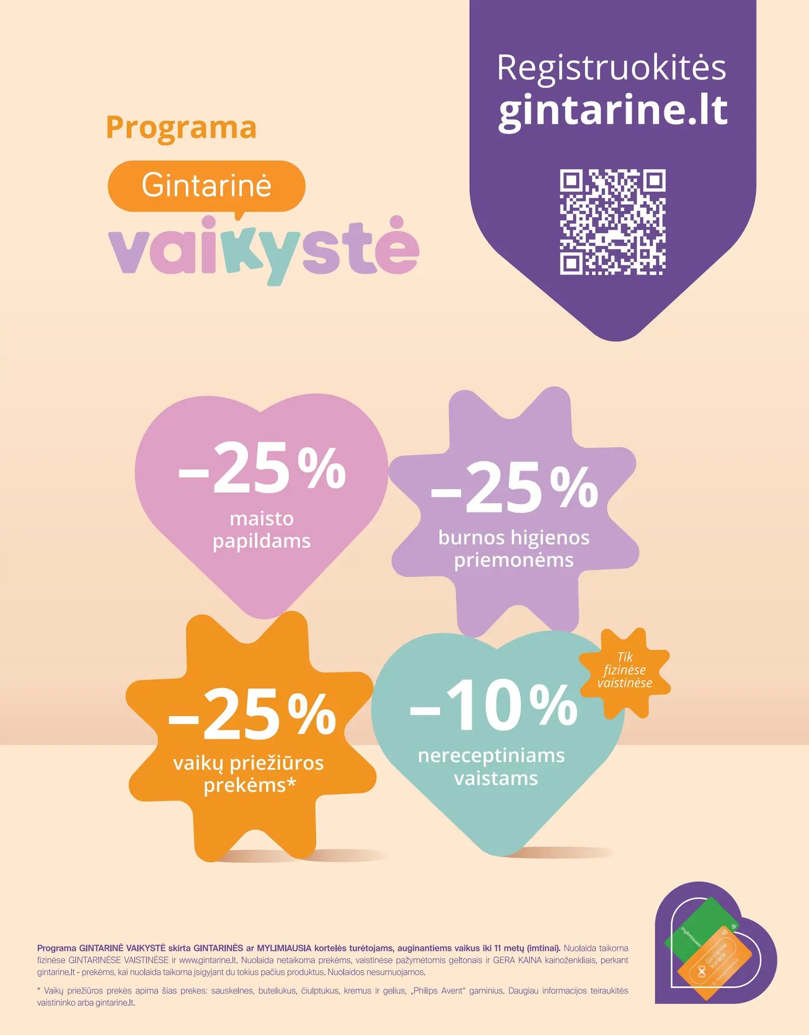 GINTARINĖS vaistinės akcijų ir nuolaidų leidinys 2025.05.01 - 2025.05.31