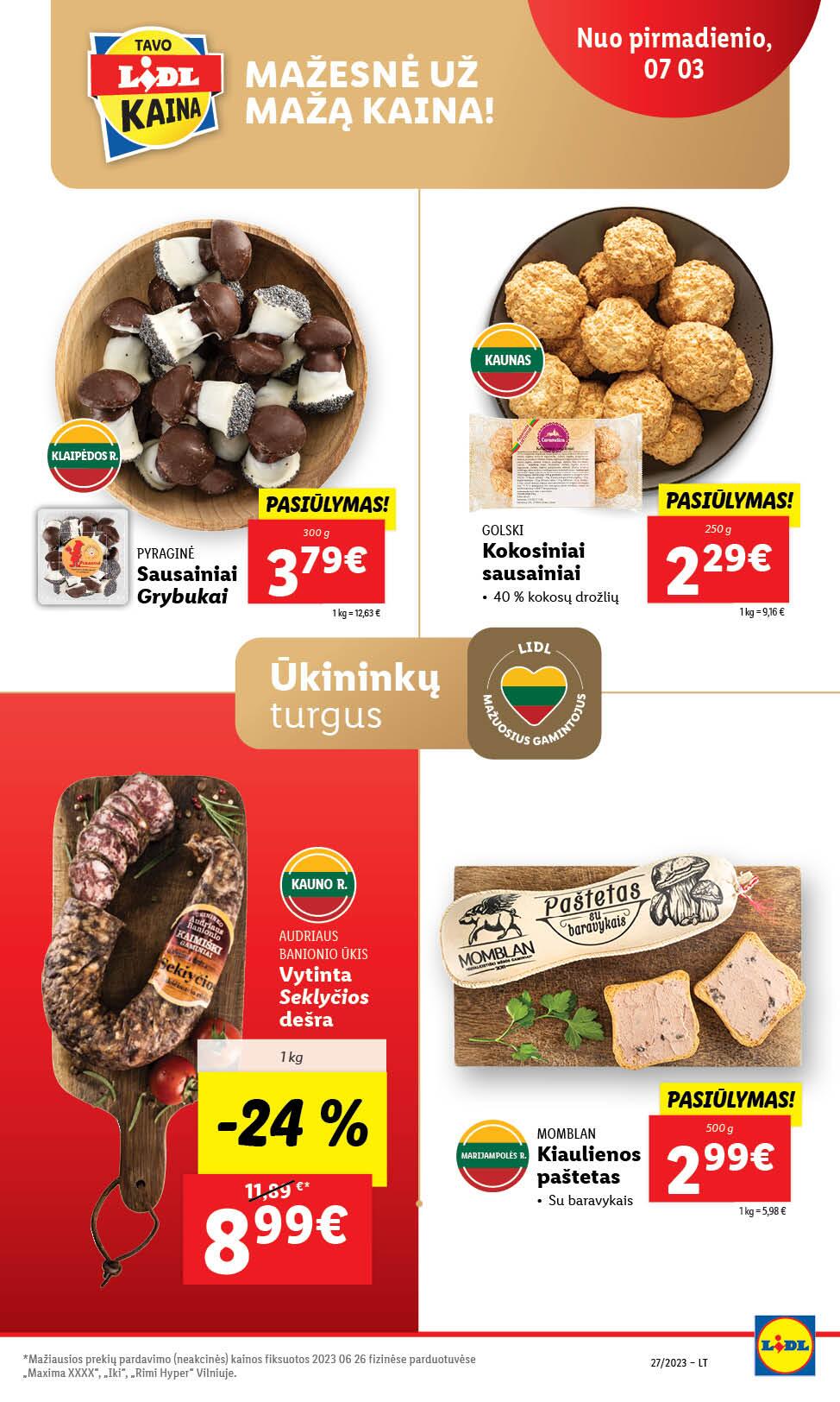 Naujausias LIDL kaininis katalogas 2023.07.03 - 2023.07.09