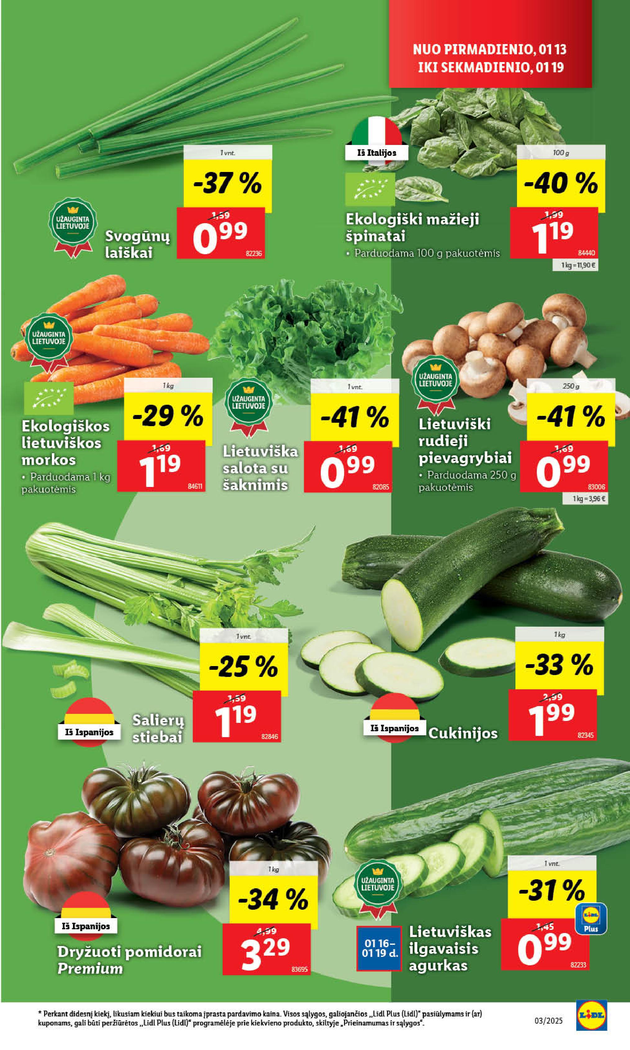 Naujausias LIDL kaininis katalogas 2025.01.13 - 2025.01.19
