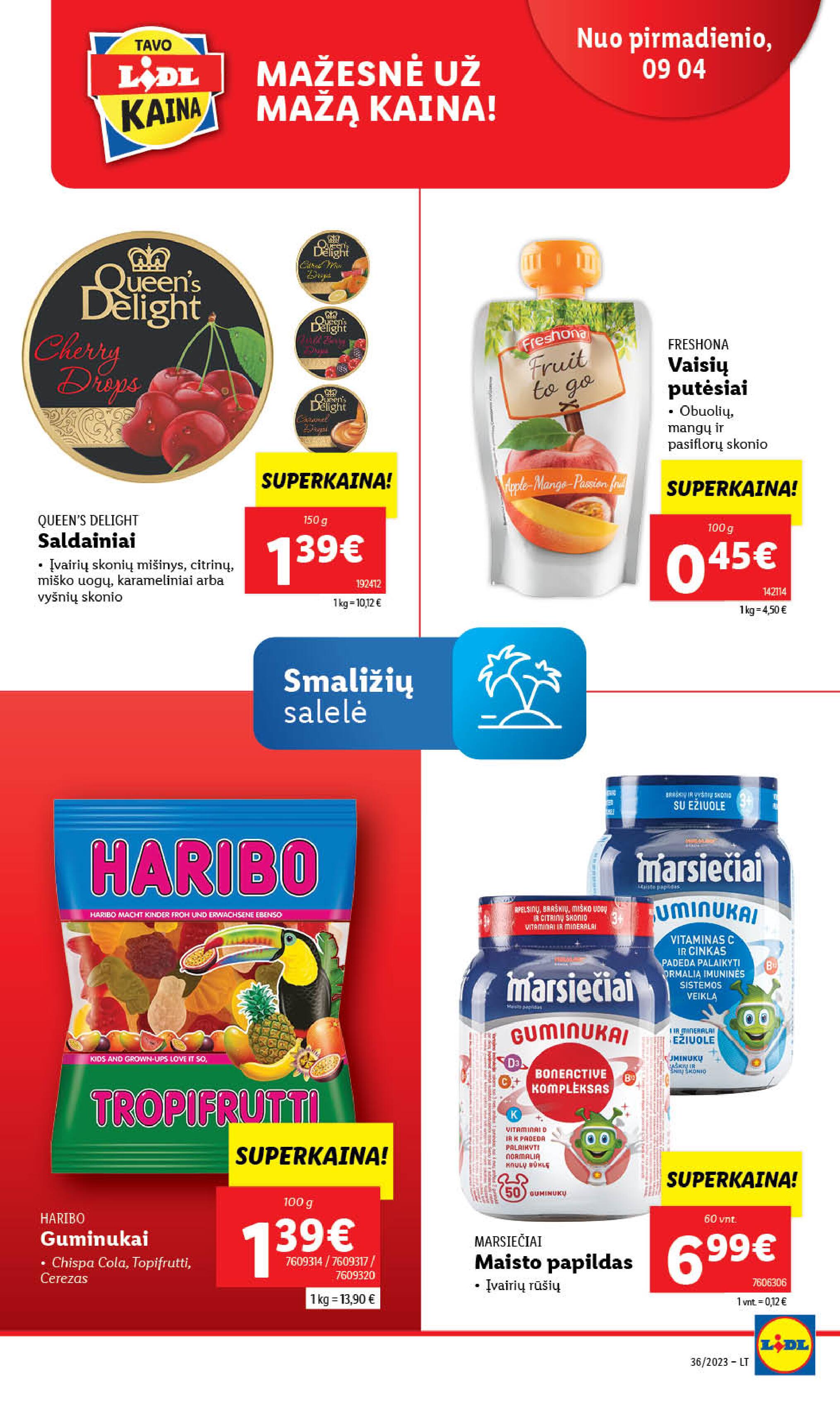 Naujausias LIDL kaininis katalogas 2023.09.04 - 2023.09.10