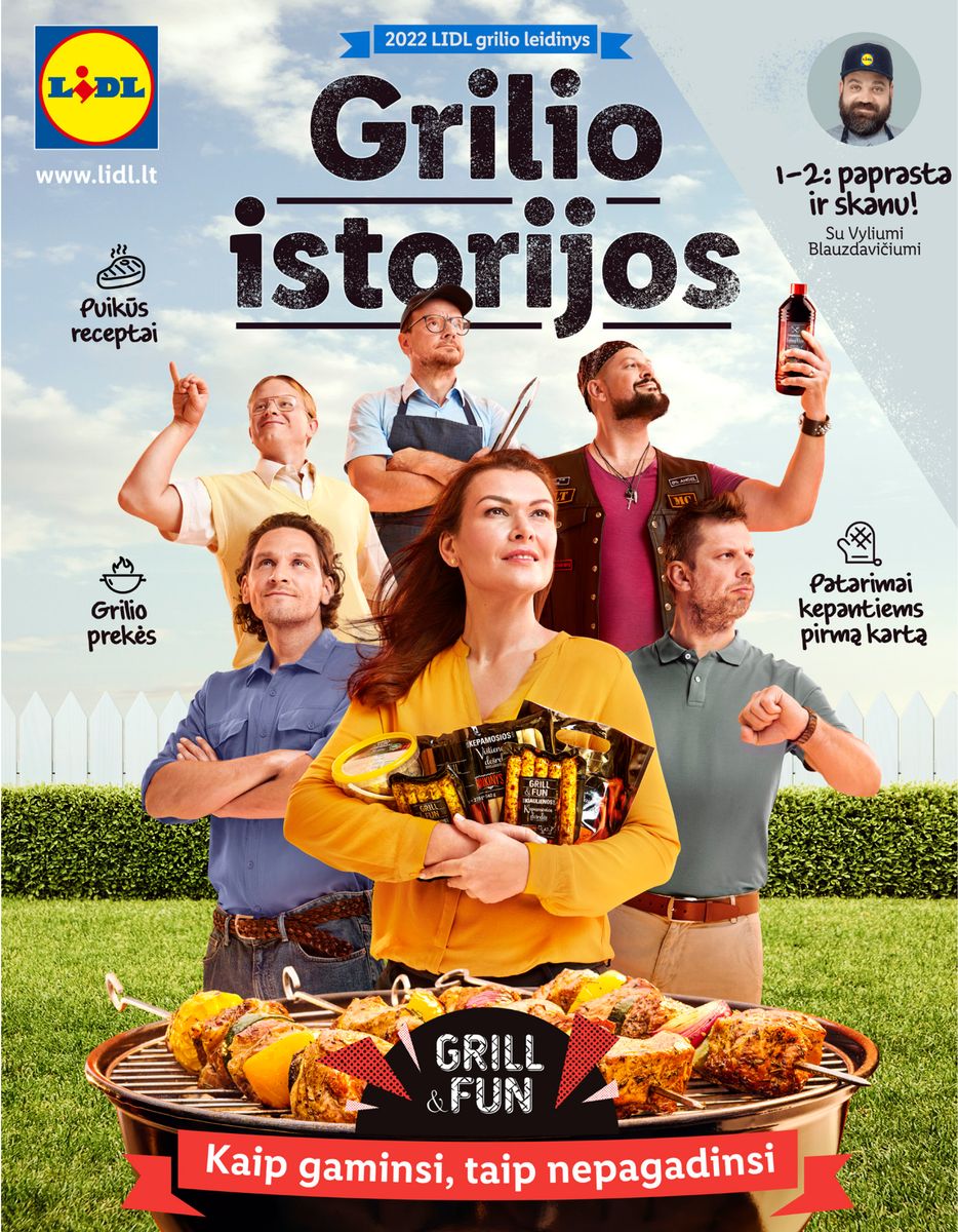 LIDL grilio katalogas "GRILIO ISTORIJOS 2022"