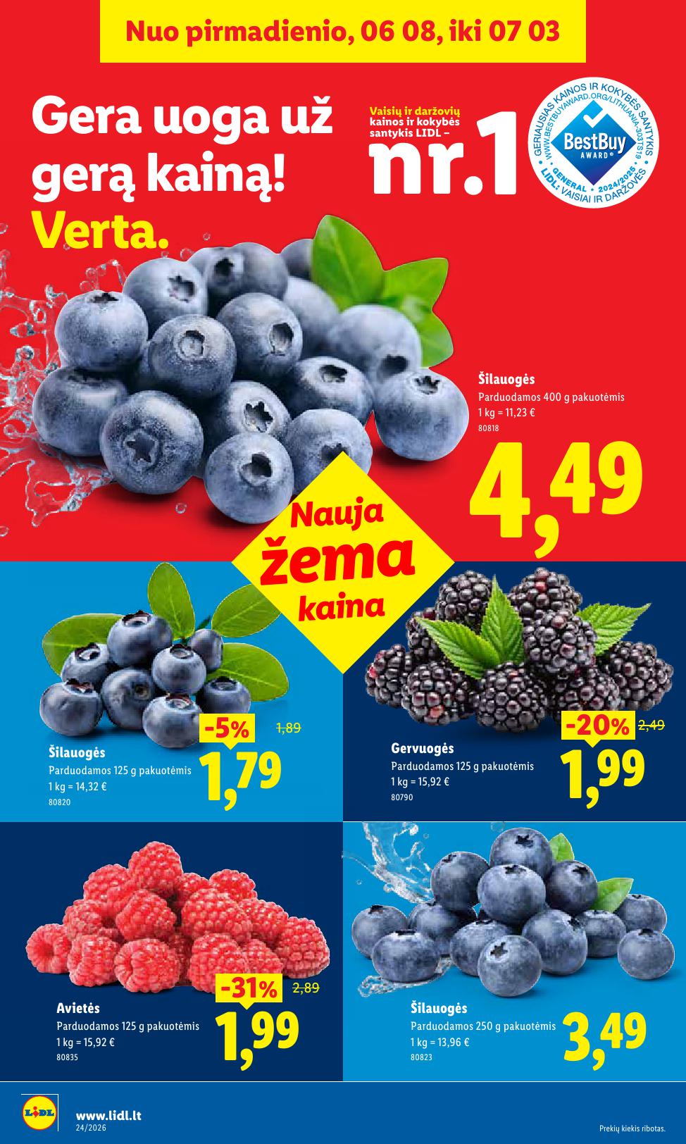 Naujausias LIDL kaininis katalogas 2026.06.08 - 2026.06.14