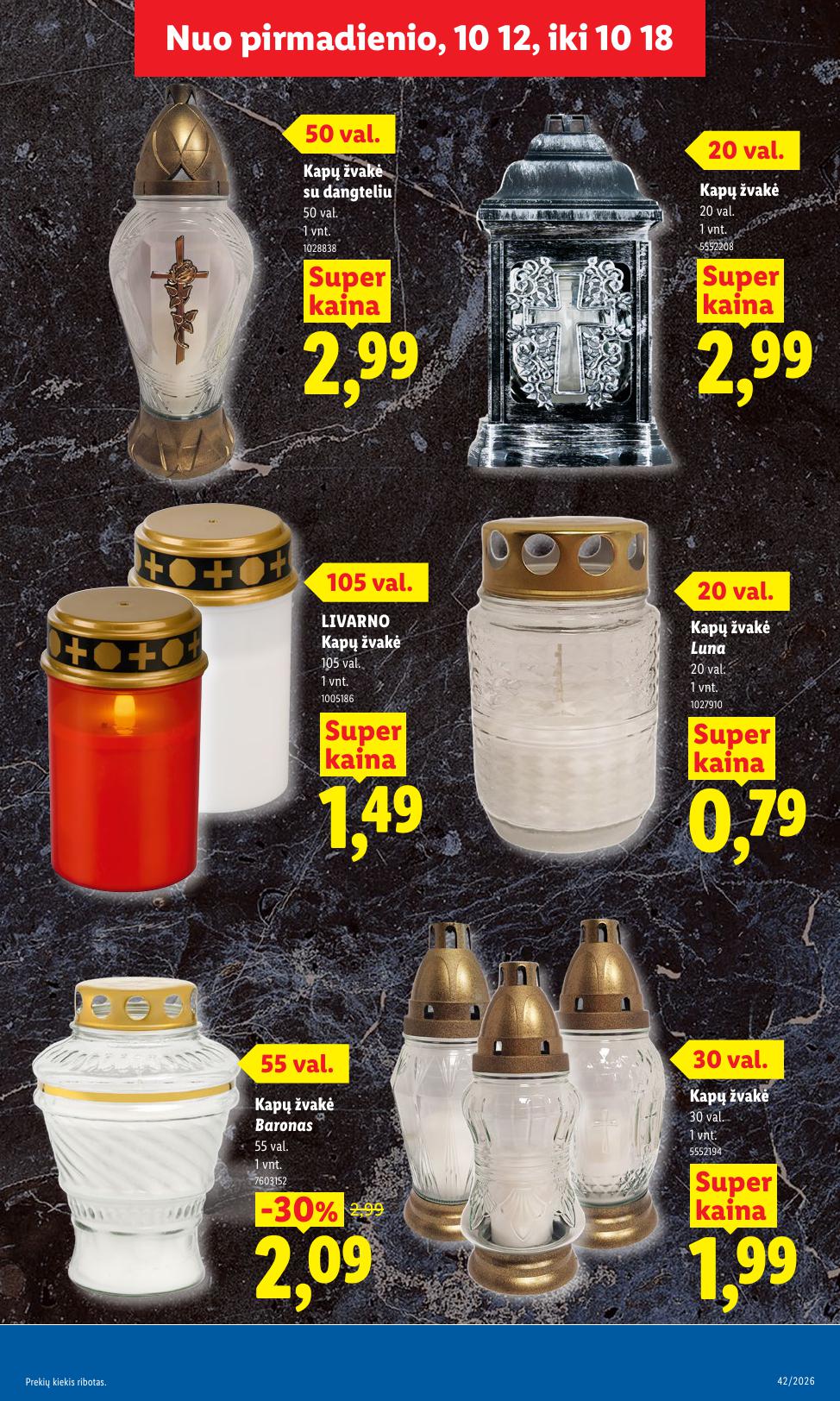 Naujausias LIDL kaininis katalogas 2026.10.12 - 2026.10.18