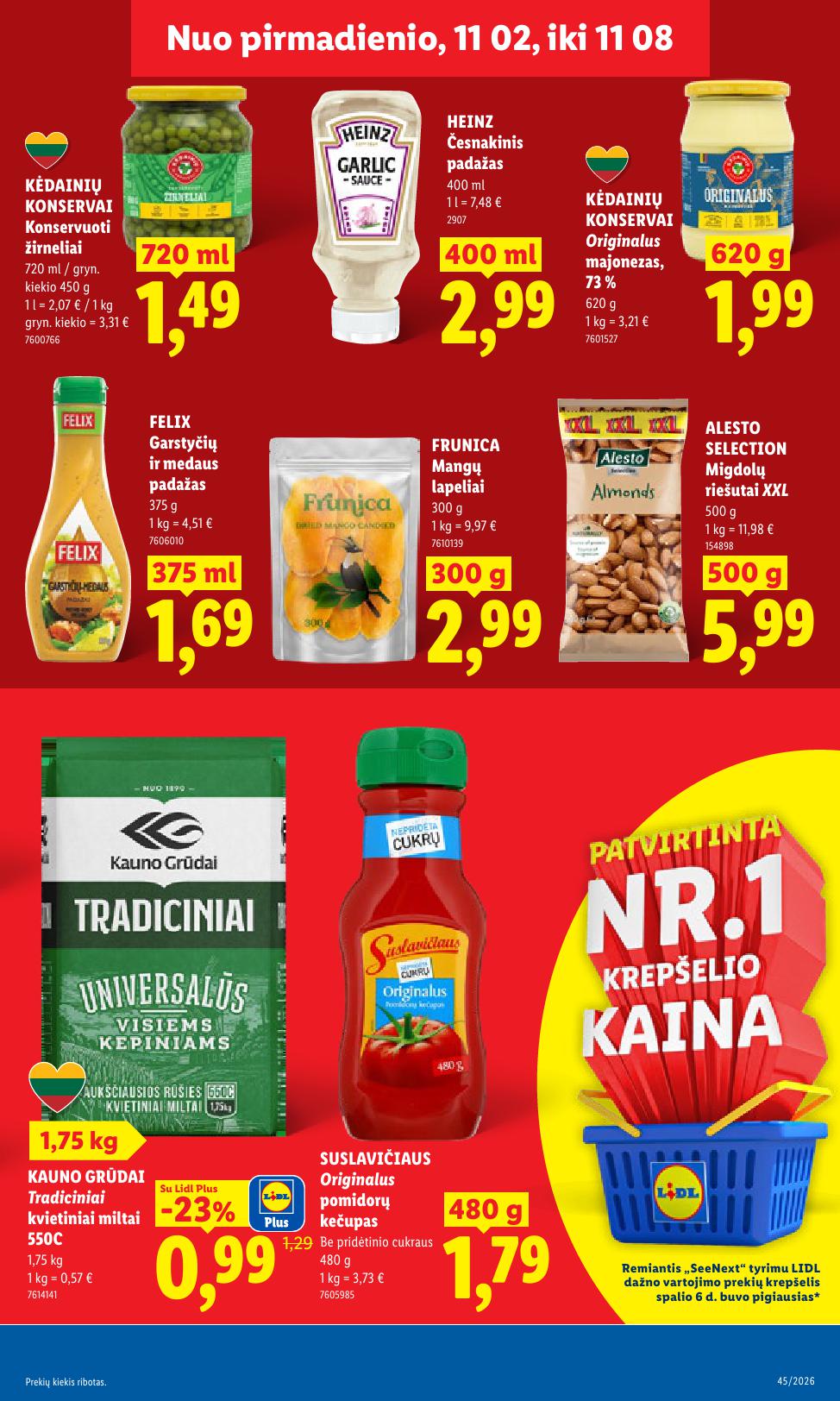 Naujausias LIDL kaininis katalogas 2026.11.02 - 2026.11.08