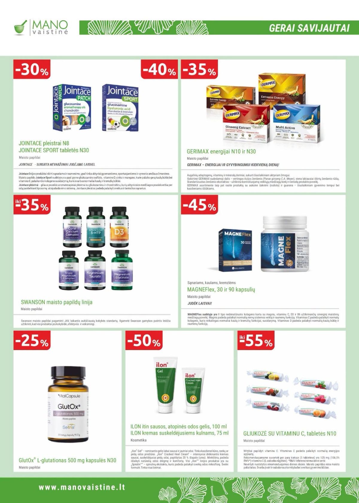 Naujas MANO vaistinės leidinys nuo 2026.10.01 iki 2026.10.31