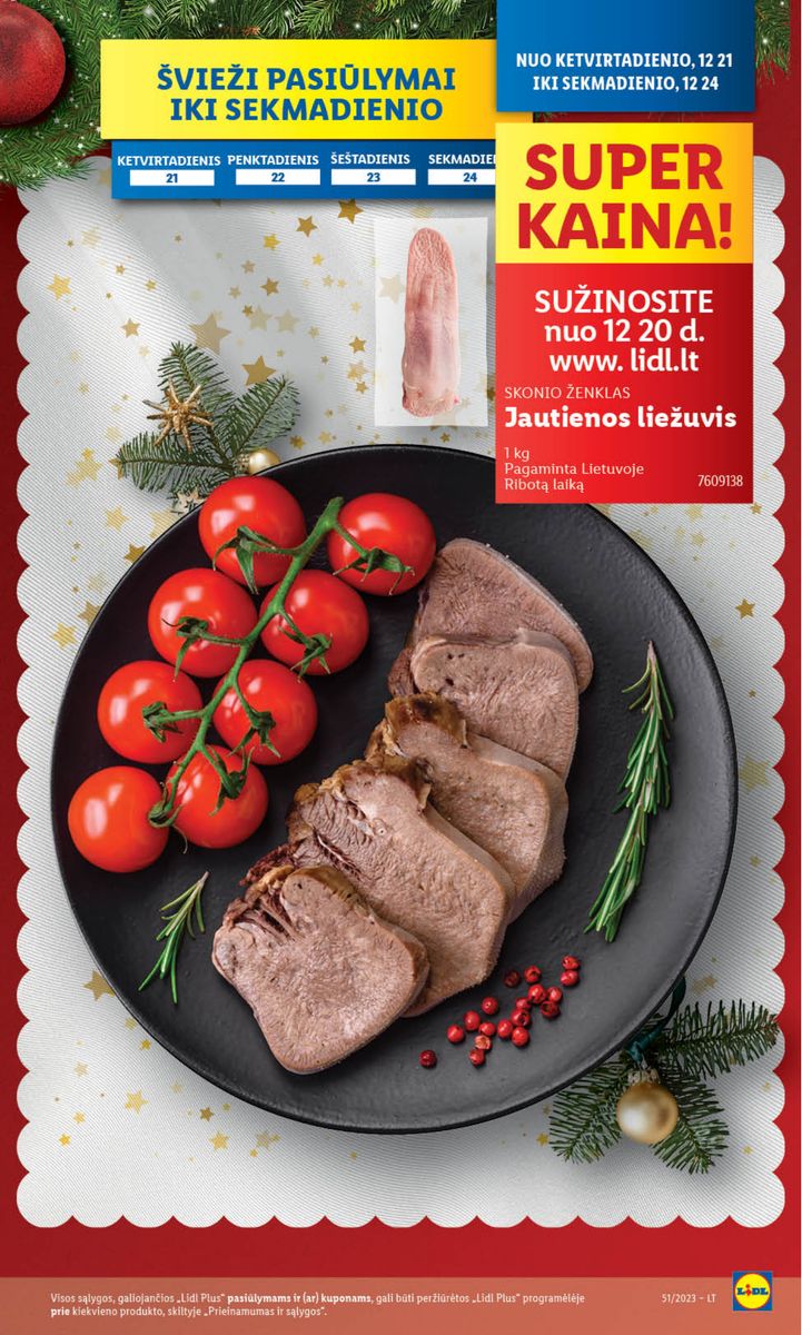 Naujausias LIDL kaininis katalogas 2023.12.18 - 2023.12.24