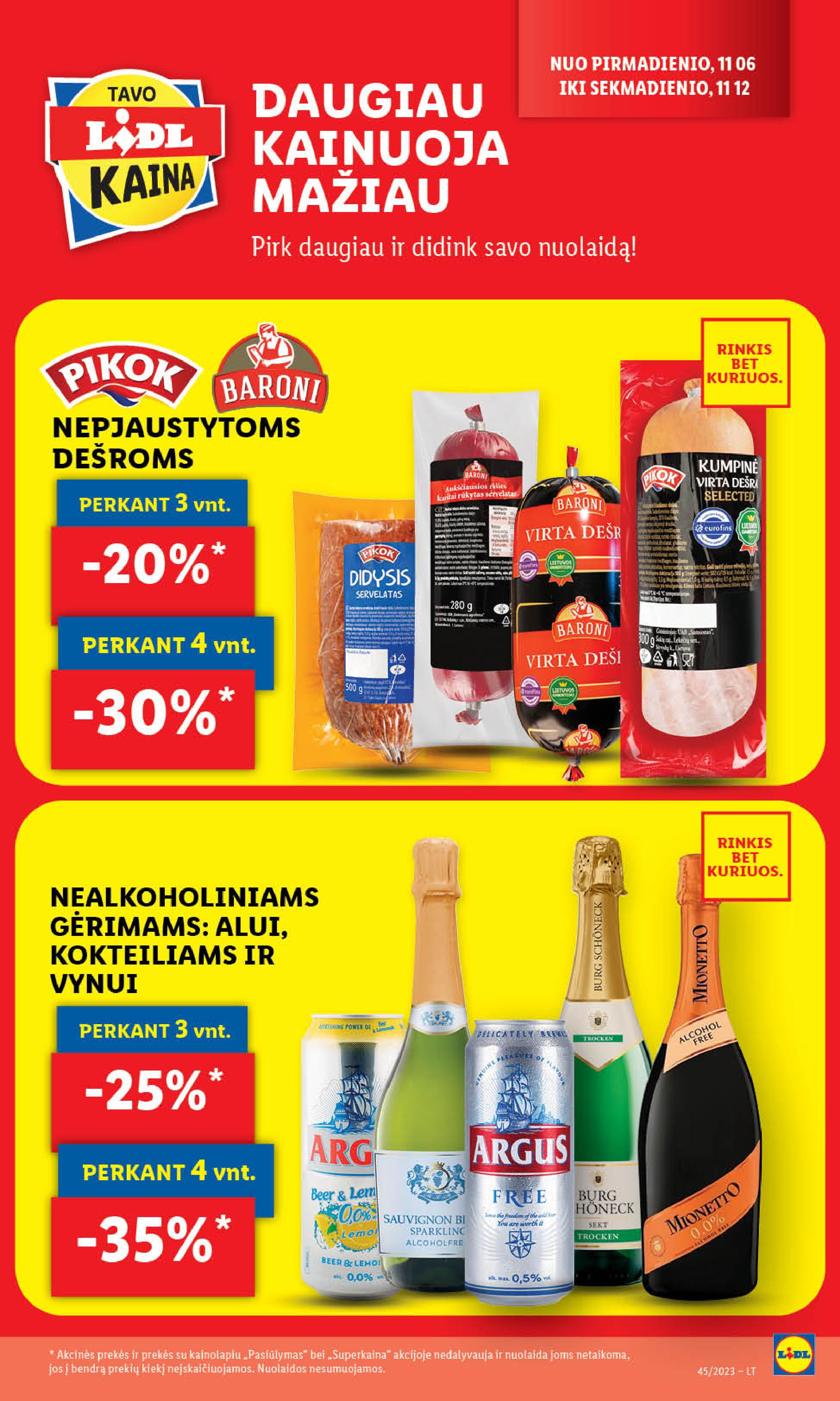 Naujausias LIDL kaininis katalogas 2023.11.06 - 2023.11.12