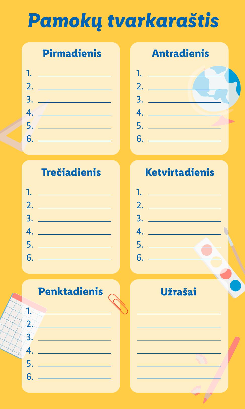 LIDL mokyklos prekių katalogas "Į žinių pasaulį" galioja nuo 2025.07.21